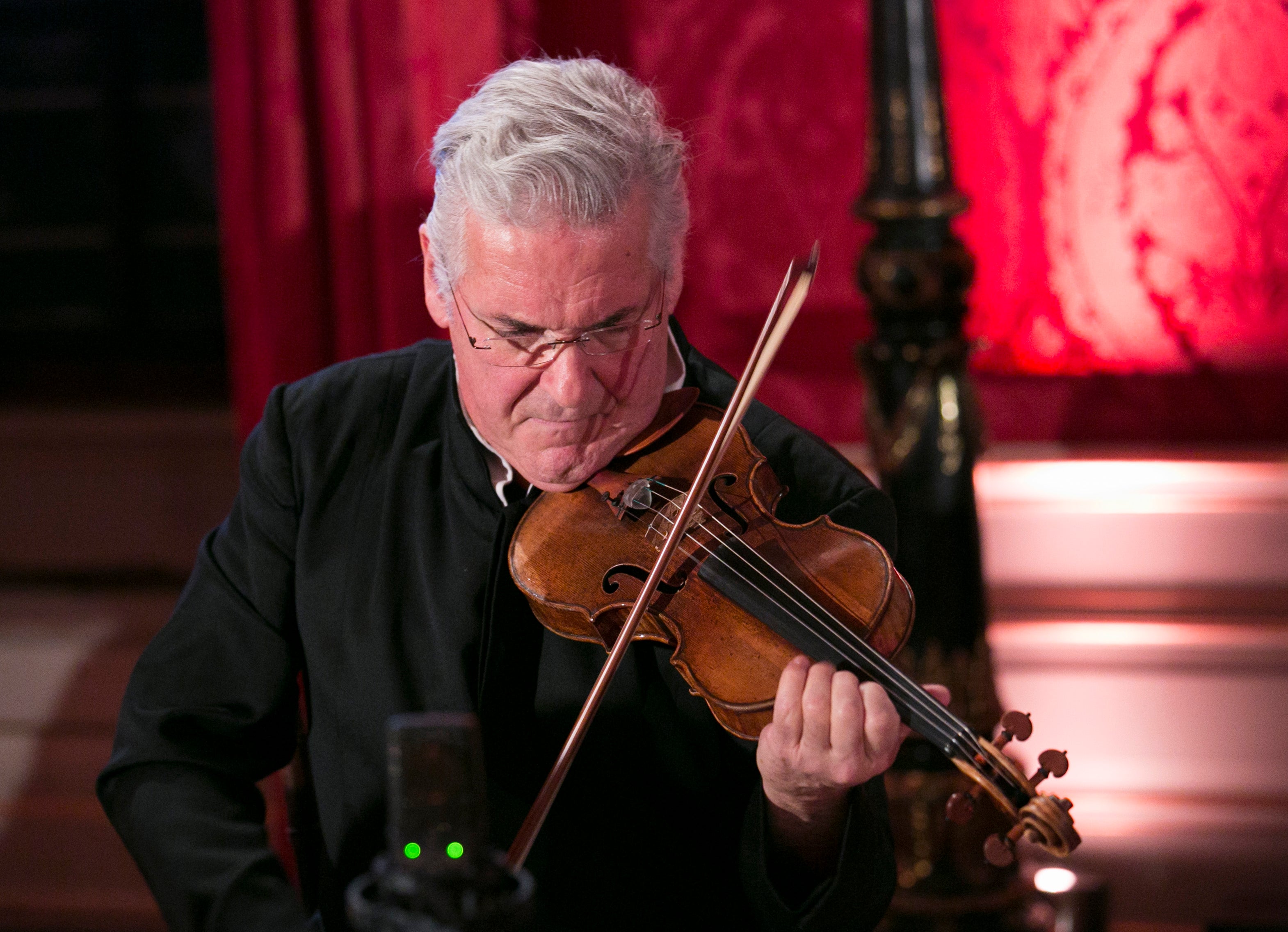 Pinchas Zukerman performs at the British Friends’ Of The IPO 80th Anniversary Celebration at Kensington Palace on 28 February, 2016 in London, England.