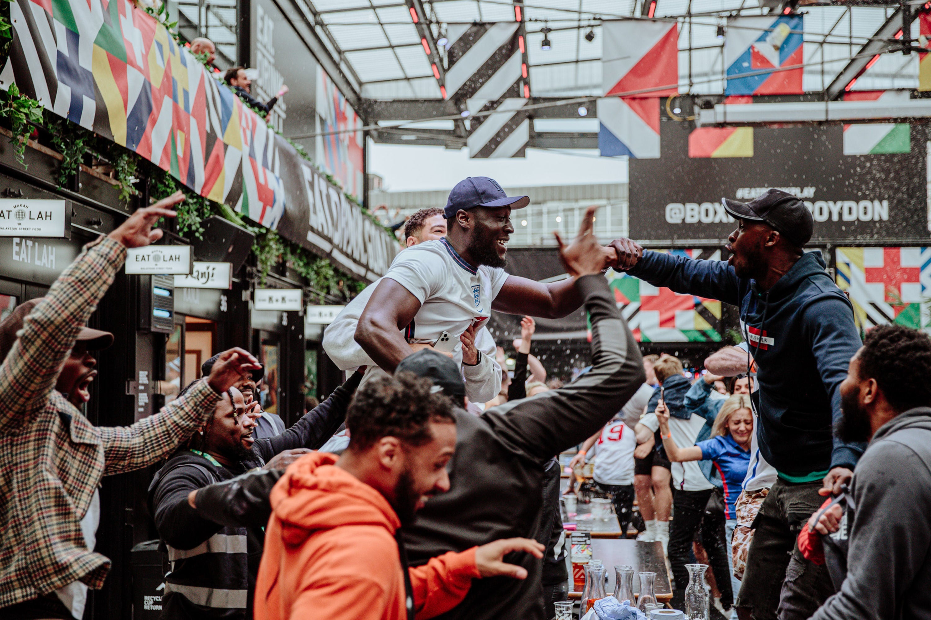 Stormzy celebrated with fans at Boxpark Croydon