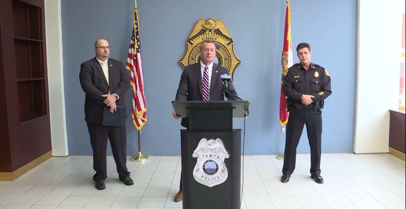 Mark Brutnell, a special agent in charge with FDLE, during press conference where officers revealed how they solved 2007 rape case with the help of public genealogy databases