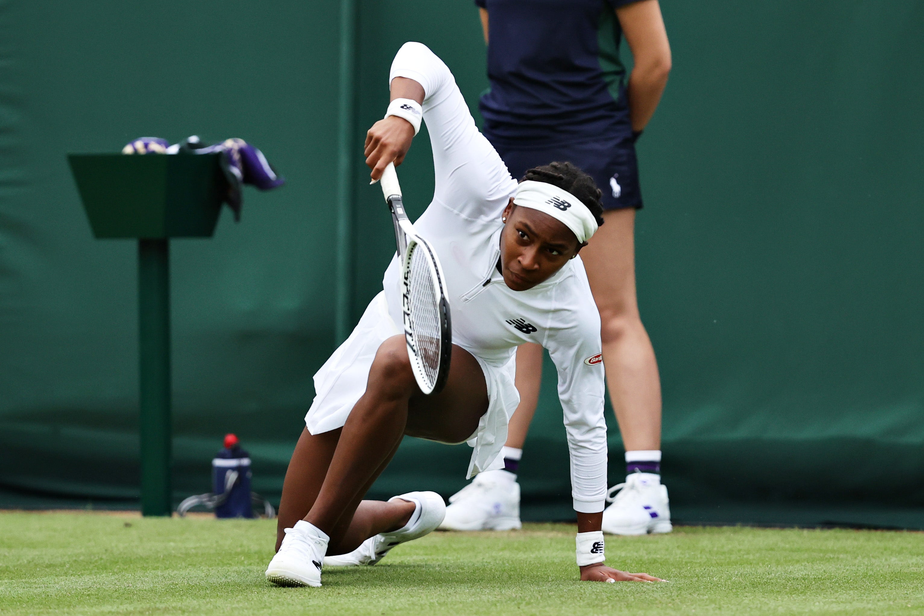 Coco Gauff was one of a number of players to go down at Wimbledon during the first round of play