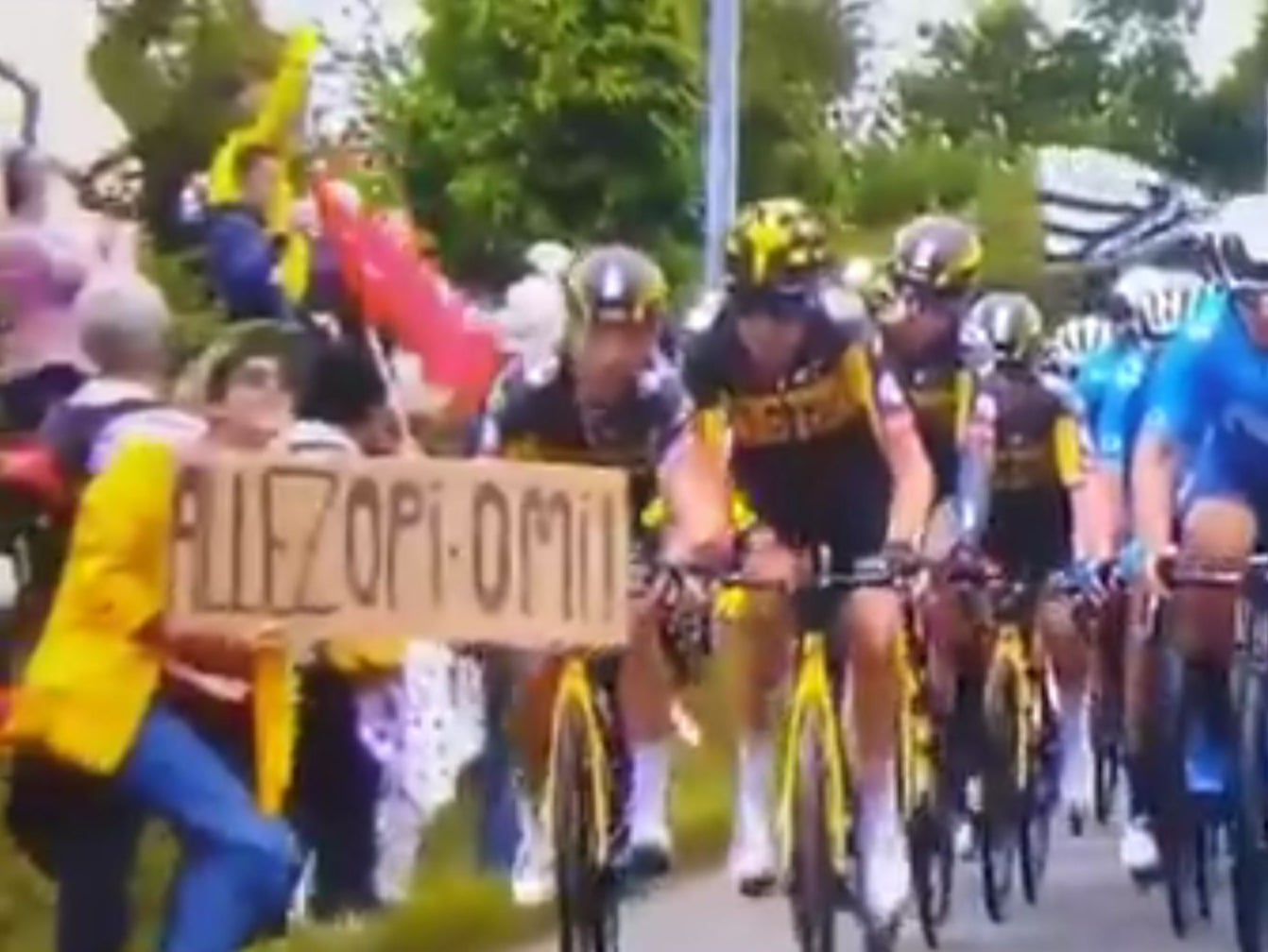 Tour de France spectator handed four-month suspended prison sentence for bringing down peloton