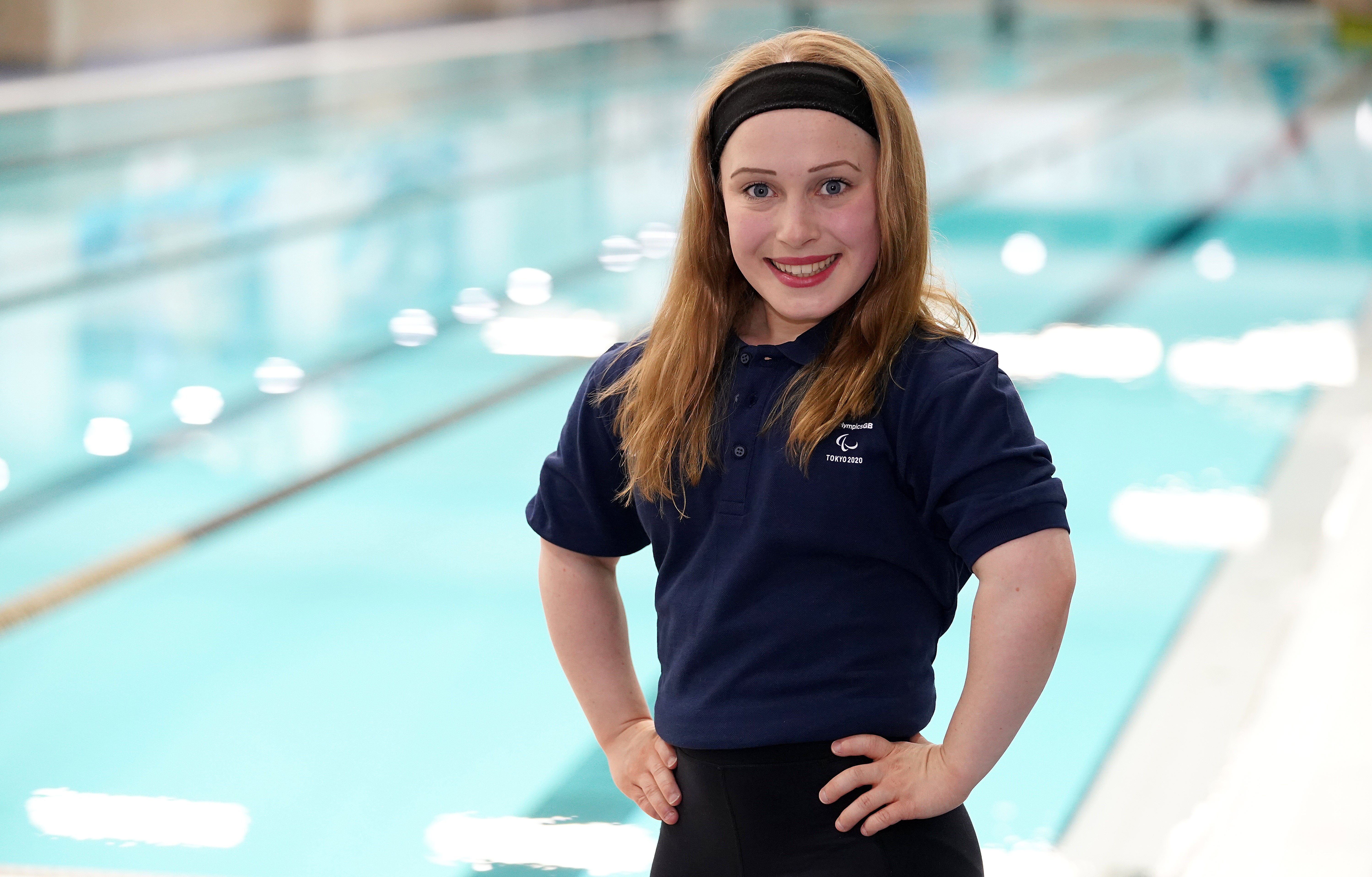 Great Britain's Ellie Robinson poolside