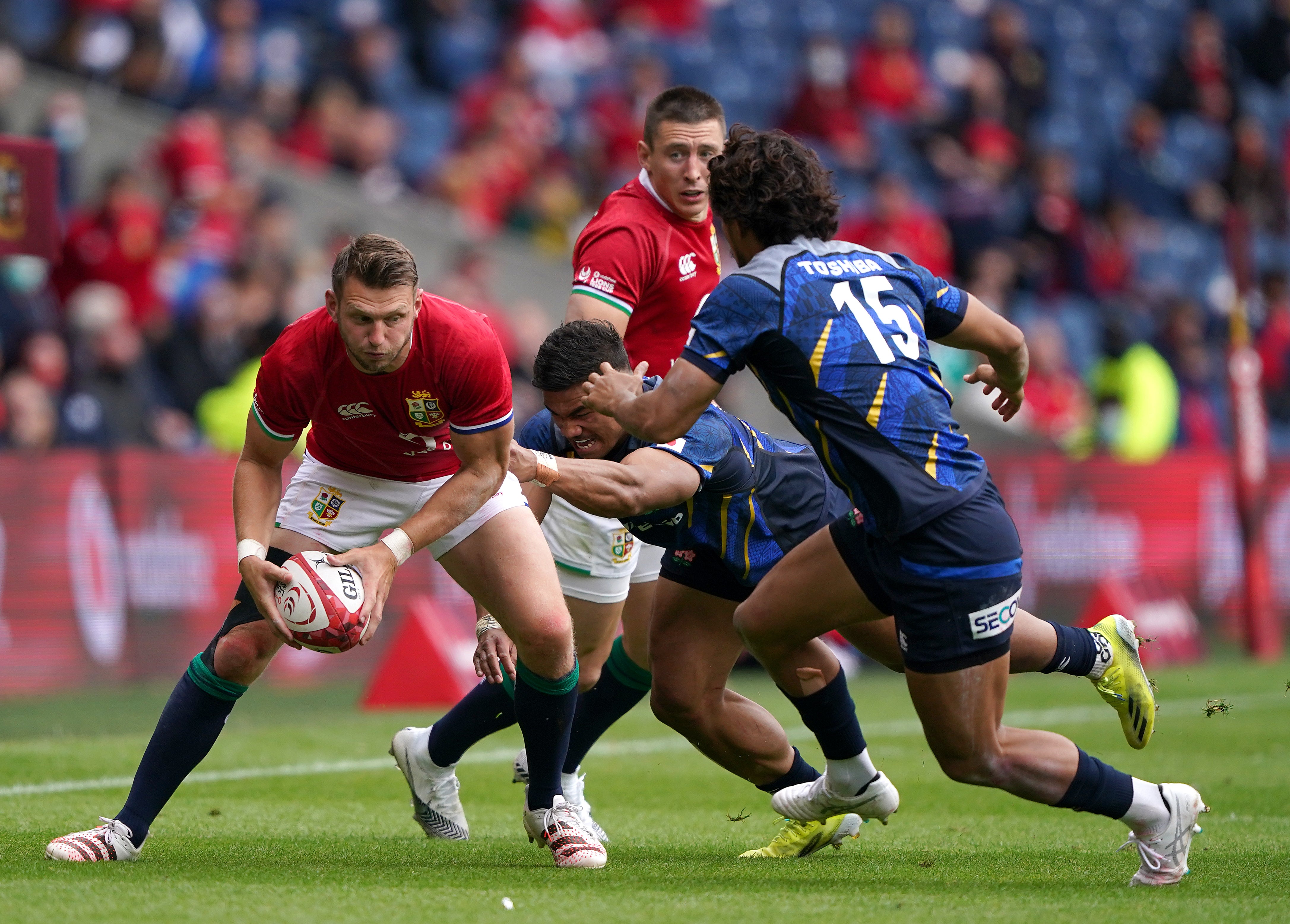 Dan Biggar in action against Japan