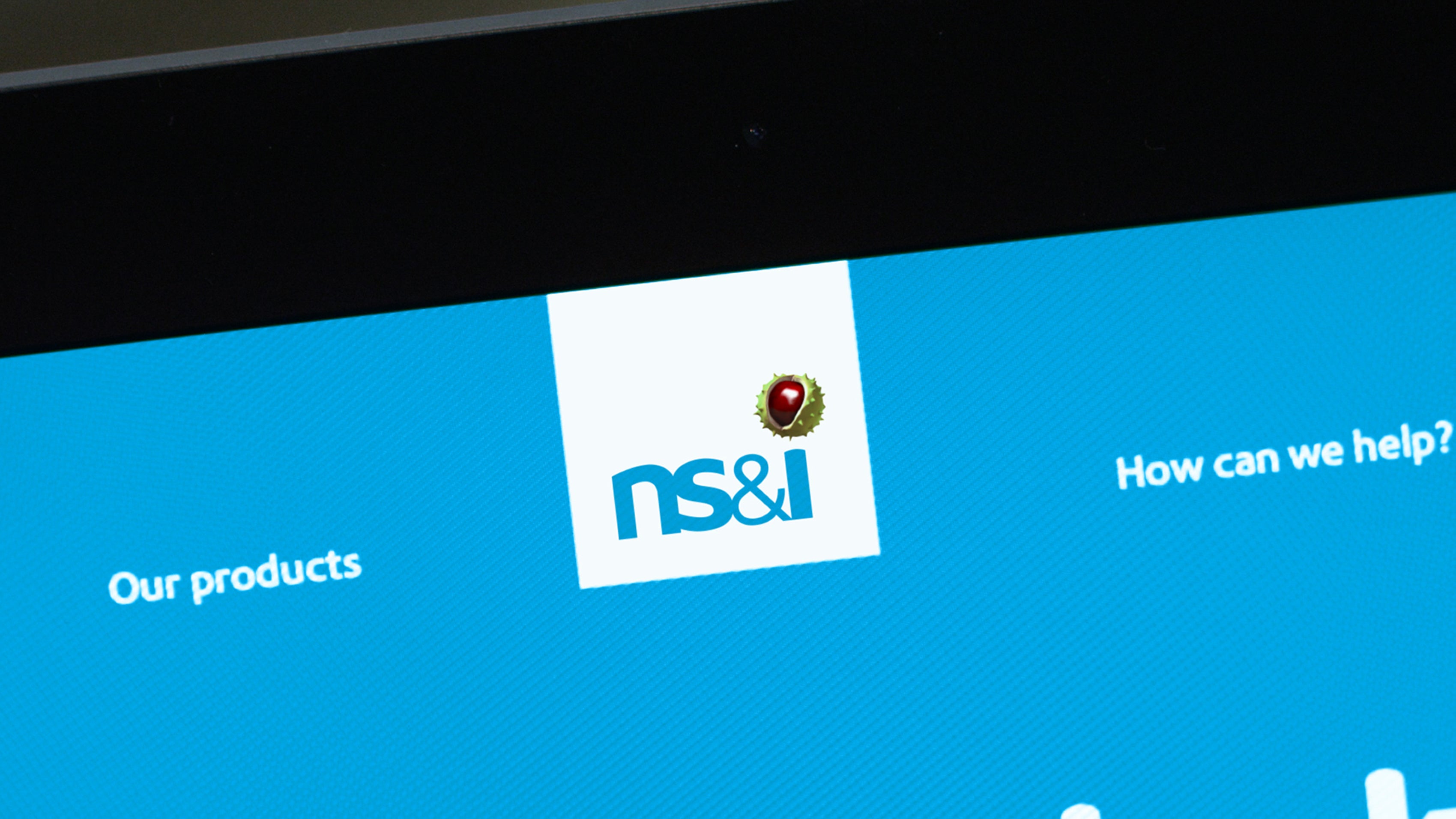 NS&I logo on a tablet