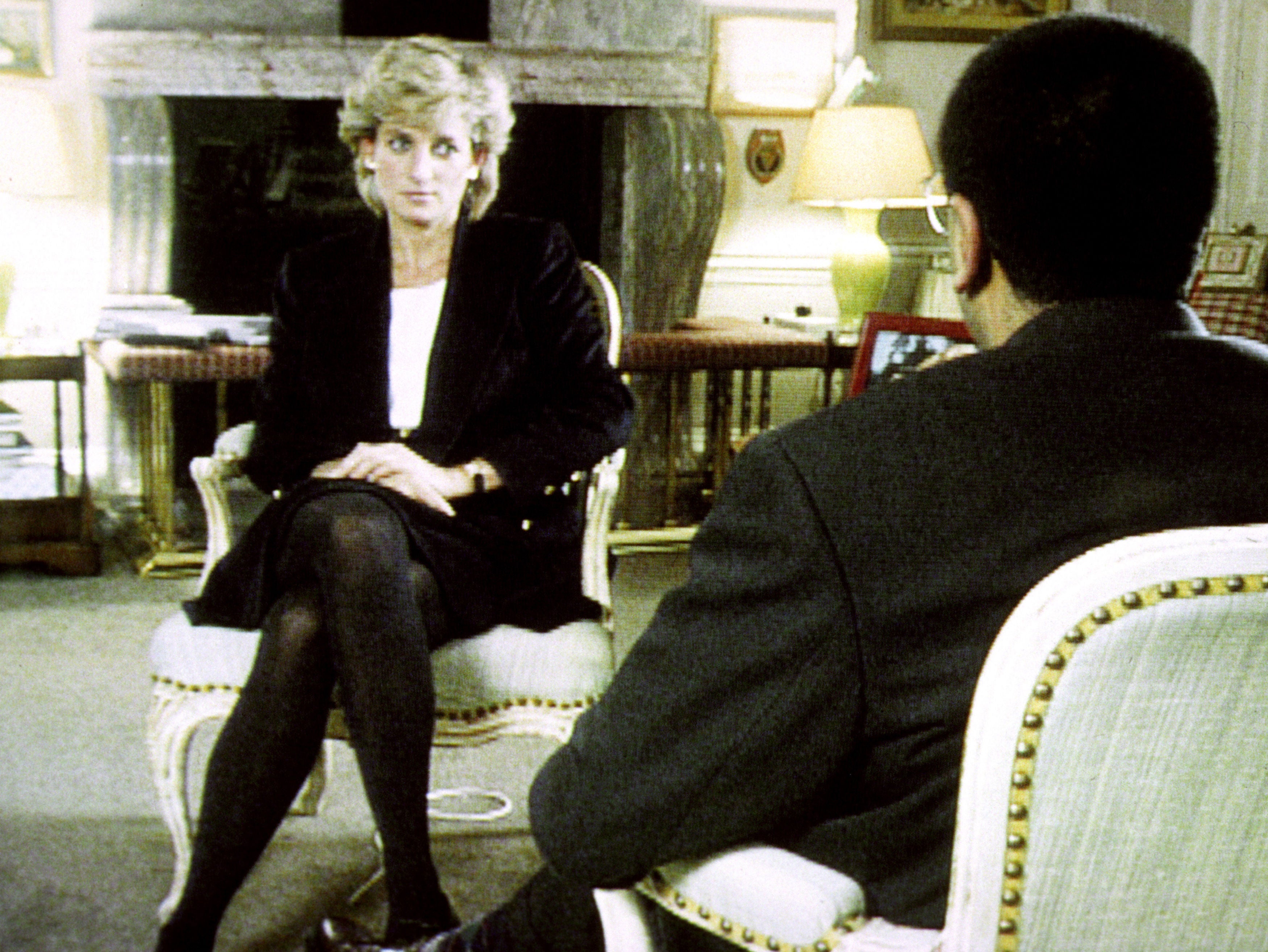 Diana, Princess of Wales, during her interview with Martin Bashir for the BBC