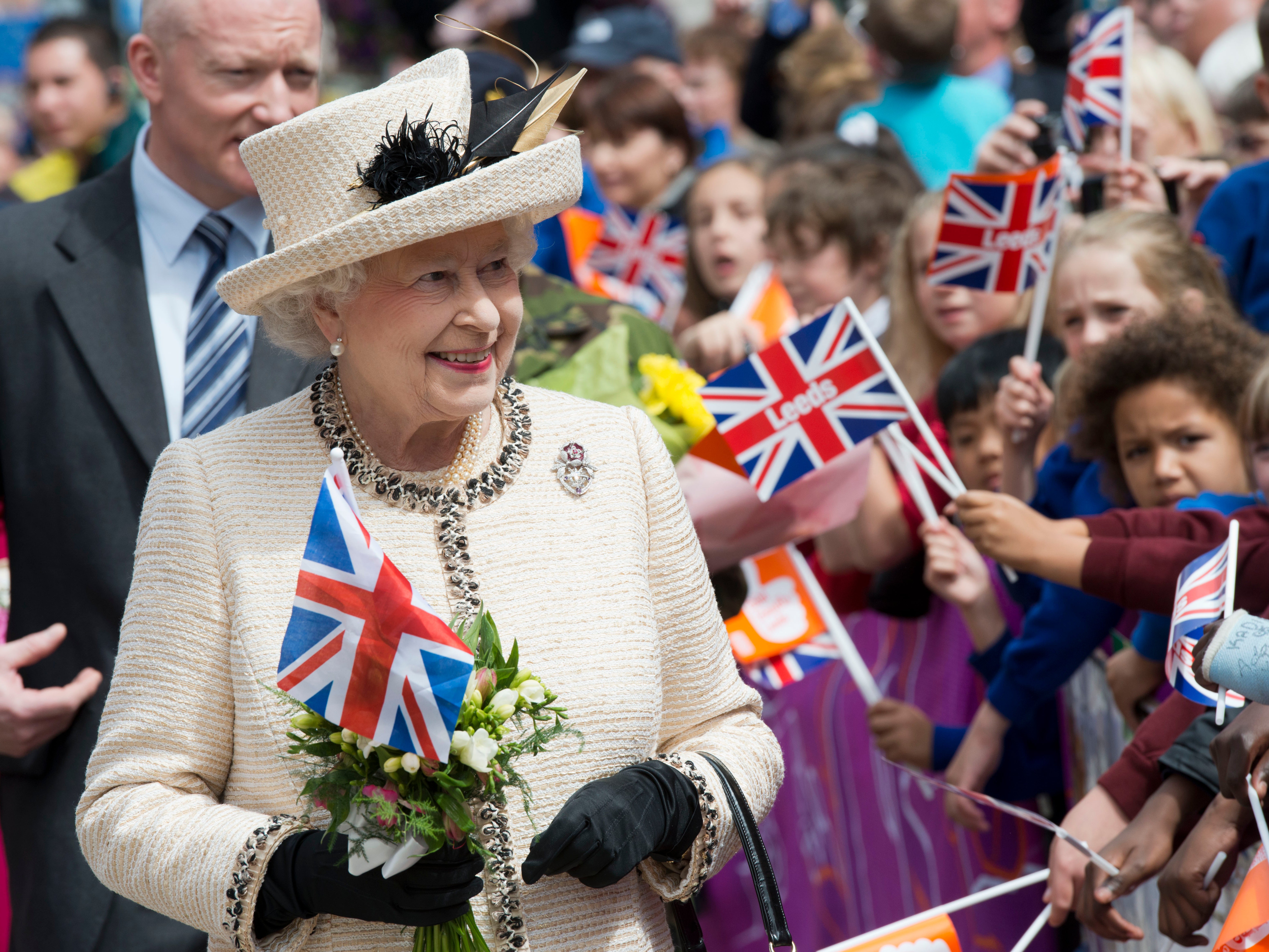 The queen during her Diamond Jubilee tour