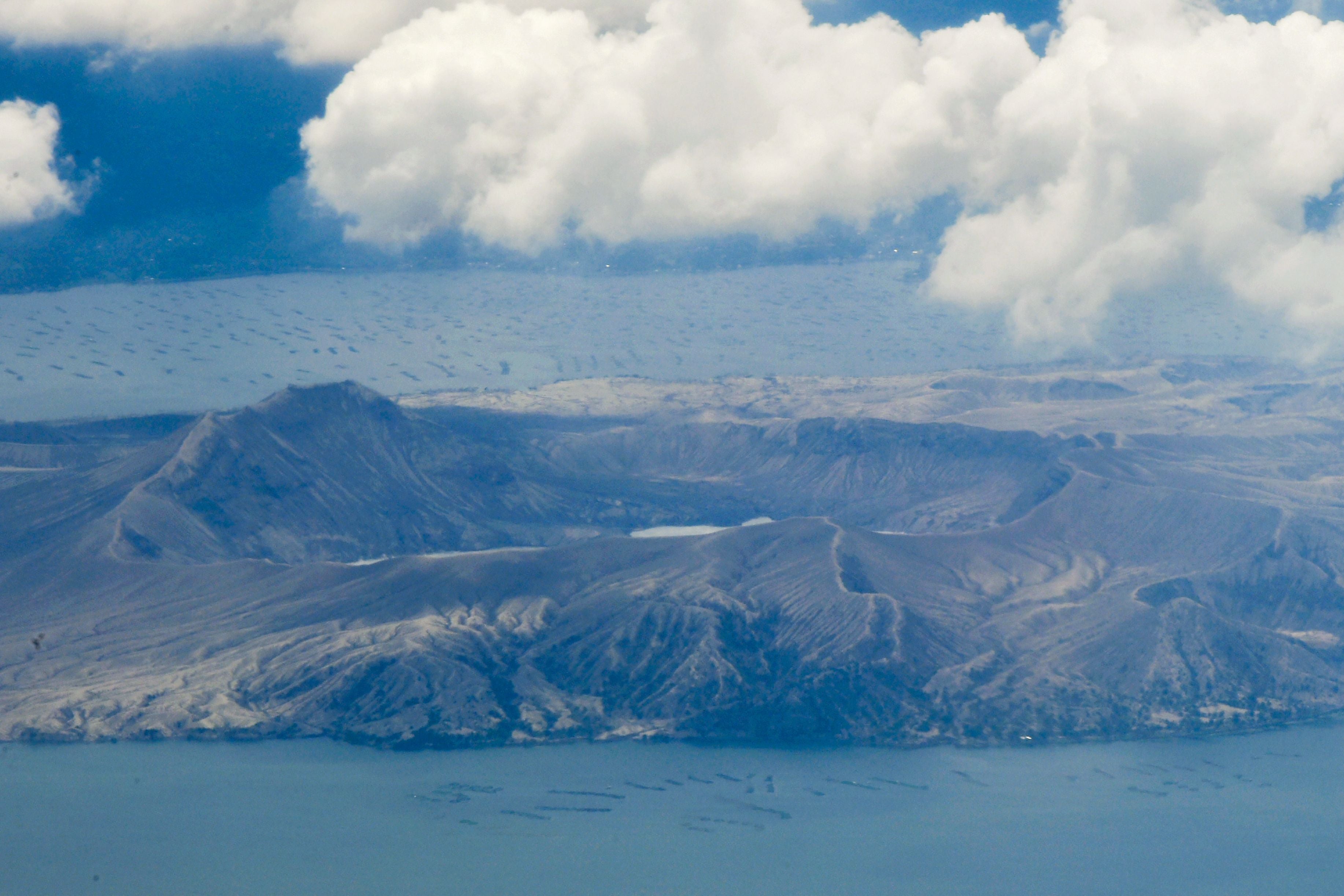 The Taal volcano crater