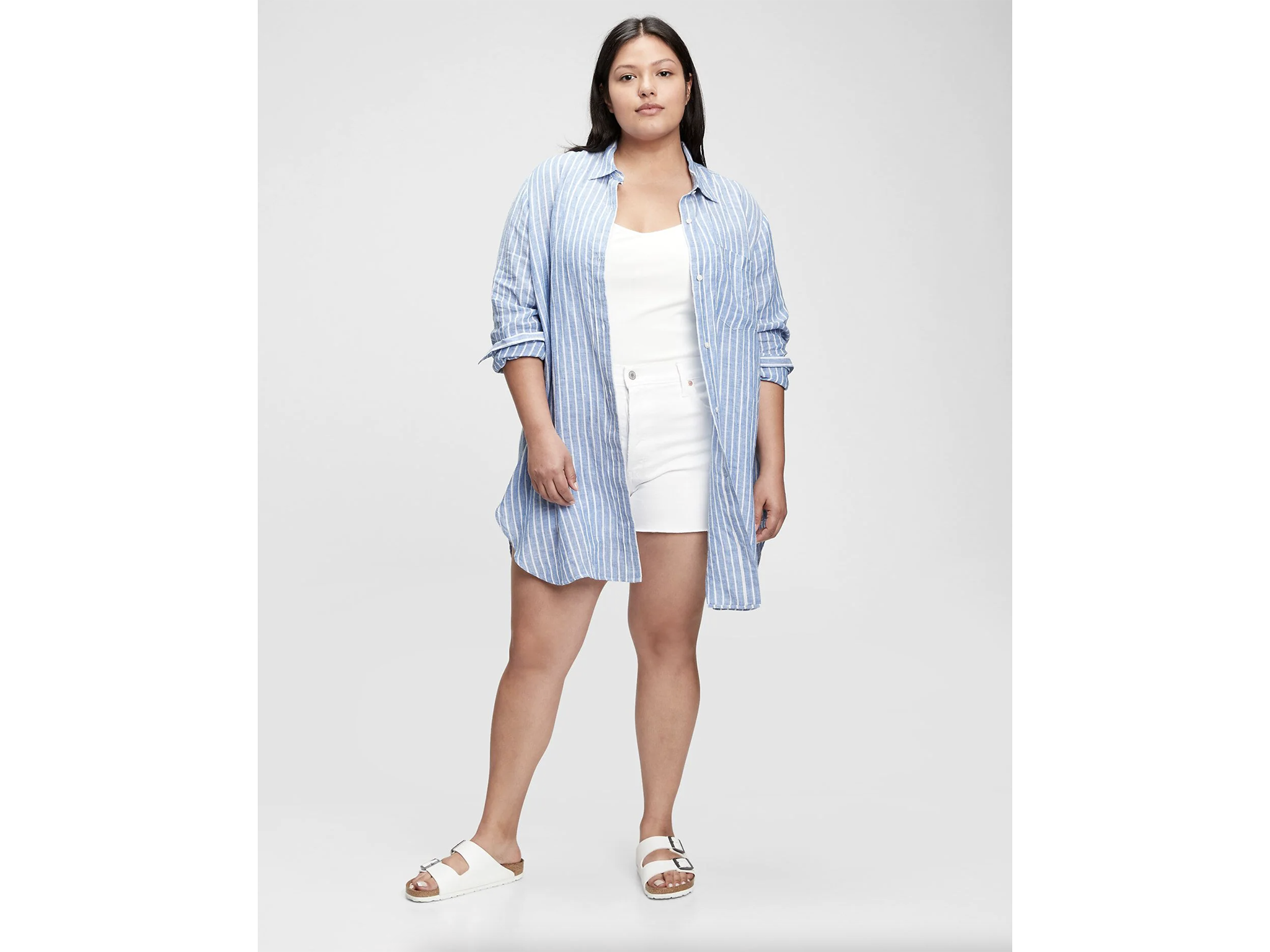 Gap oversized linen tunic shirt: Was £49.95, now £34.96, Gap.co.uk