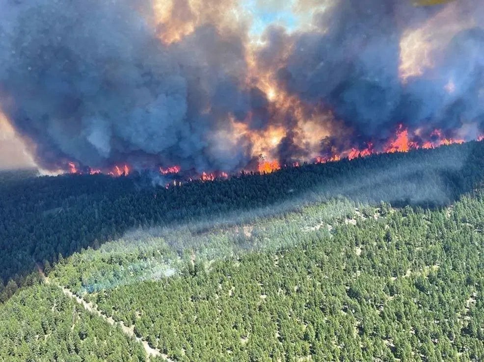 Evacuation orders have been issued for the village of Lytton, which has set a new temperature record by reaching 49.4C (121F)