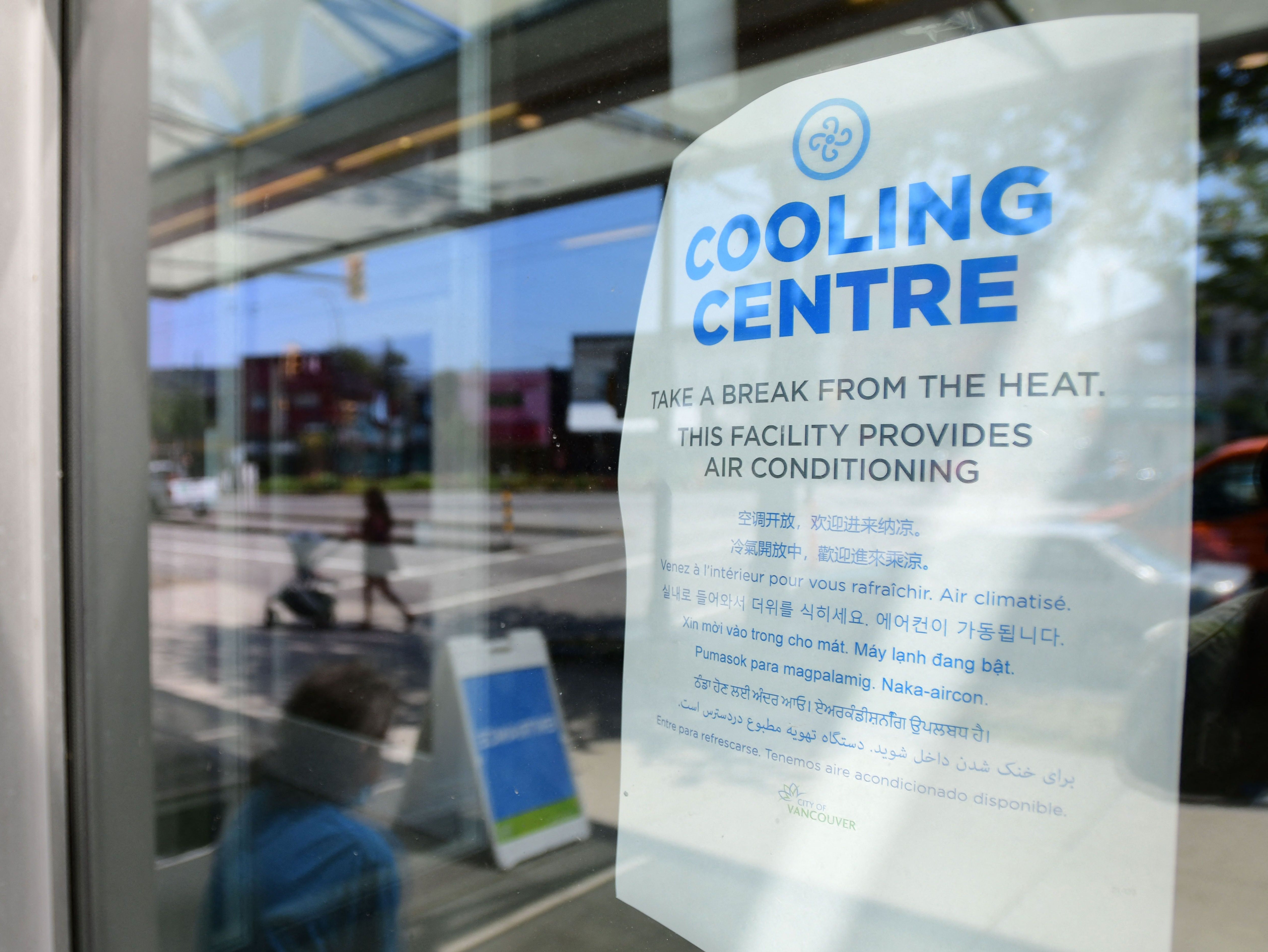 Vancouver has 25 air-conditioned cooling centres where people can go for relief from the heat