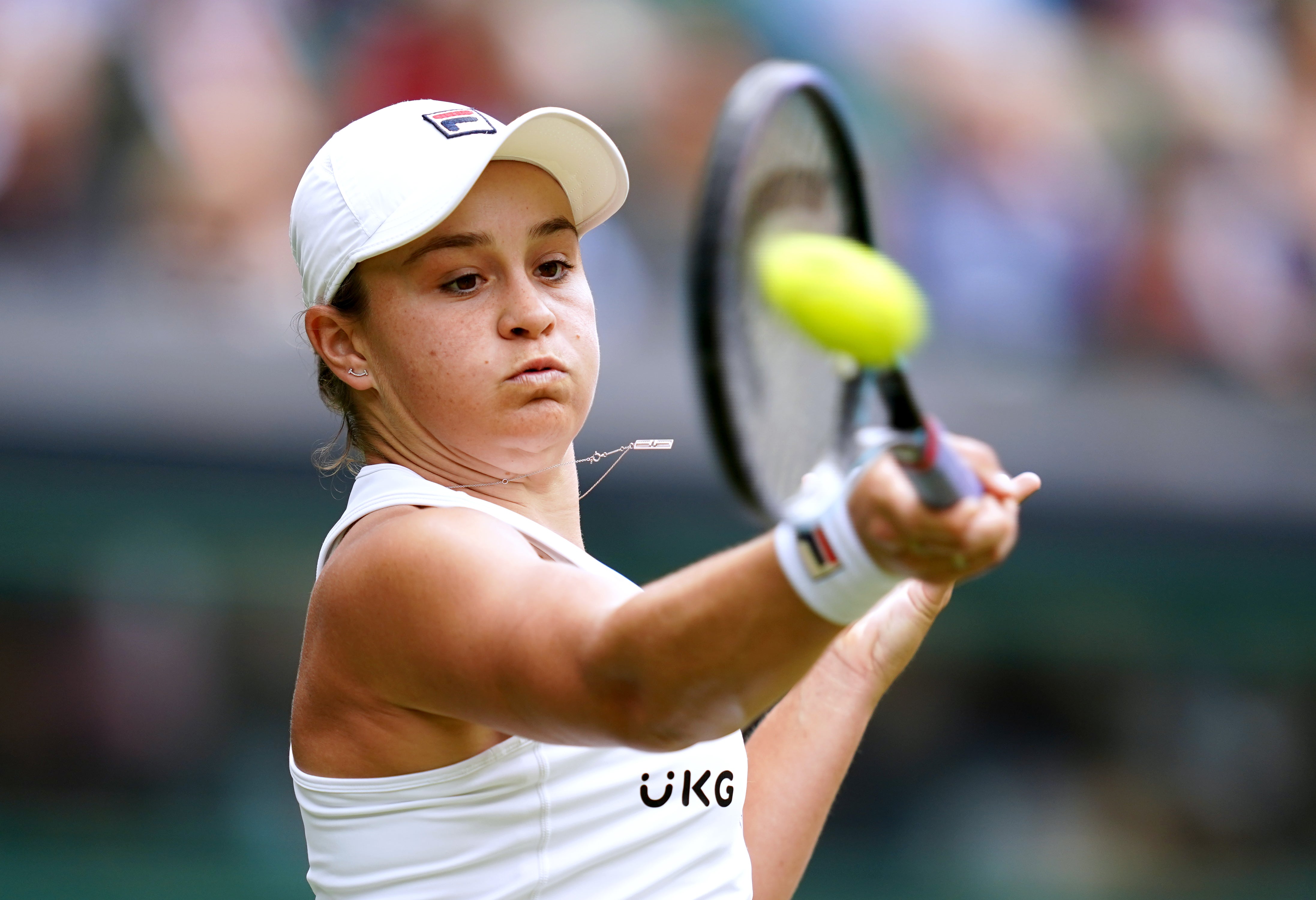 Ashleigh Barty in action on Thursday