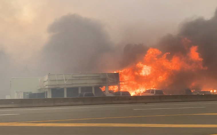 The town of Lytton in British Columbia was forced to evacuate as wildfires engulfed buildings