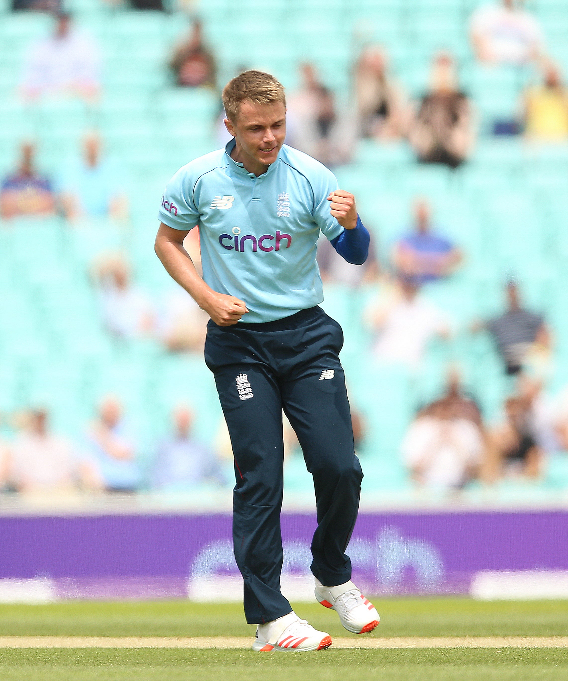 Sam Curran celebrates