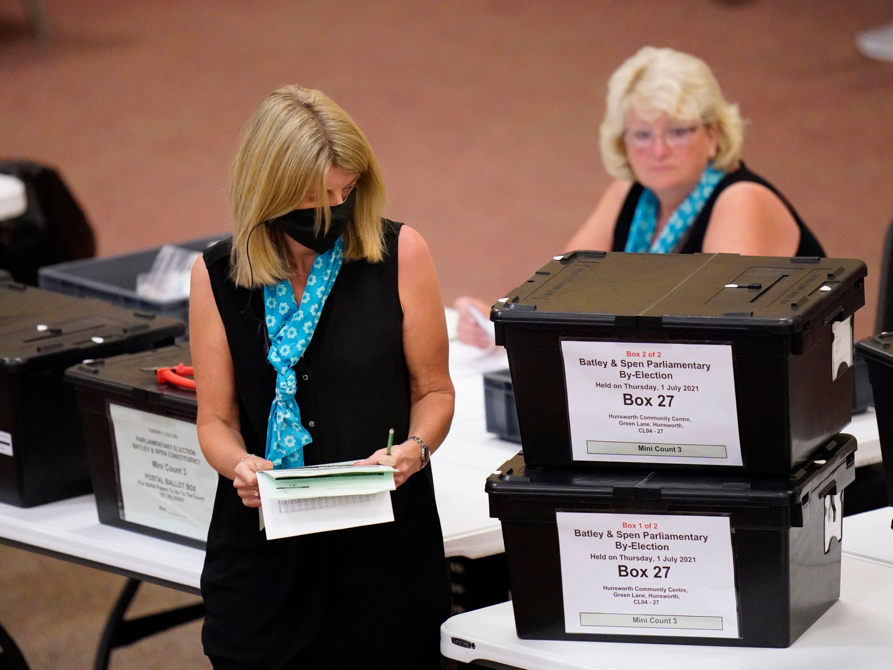 The Batley and Spen by-election count