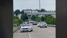 Moment several cars pull over to intervene as Black woman is pulled over by police