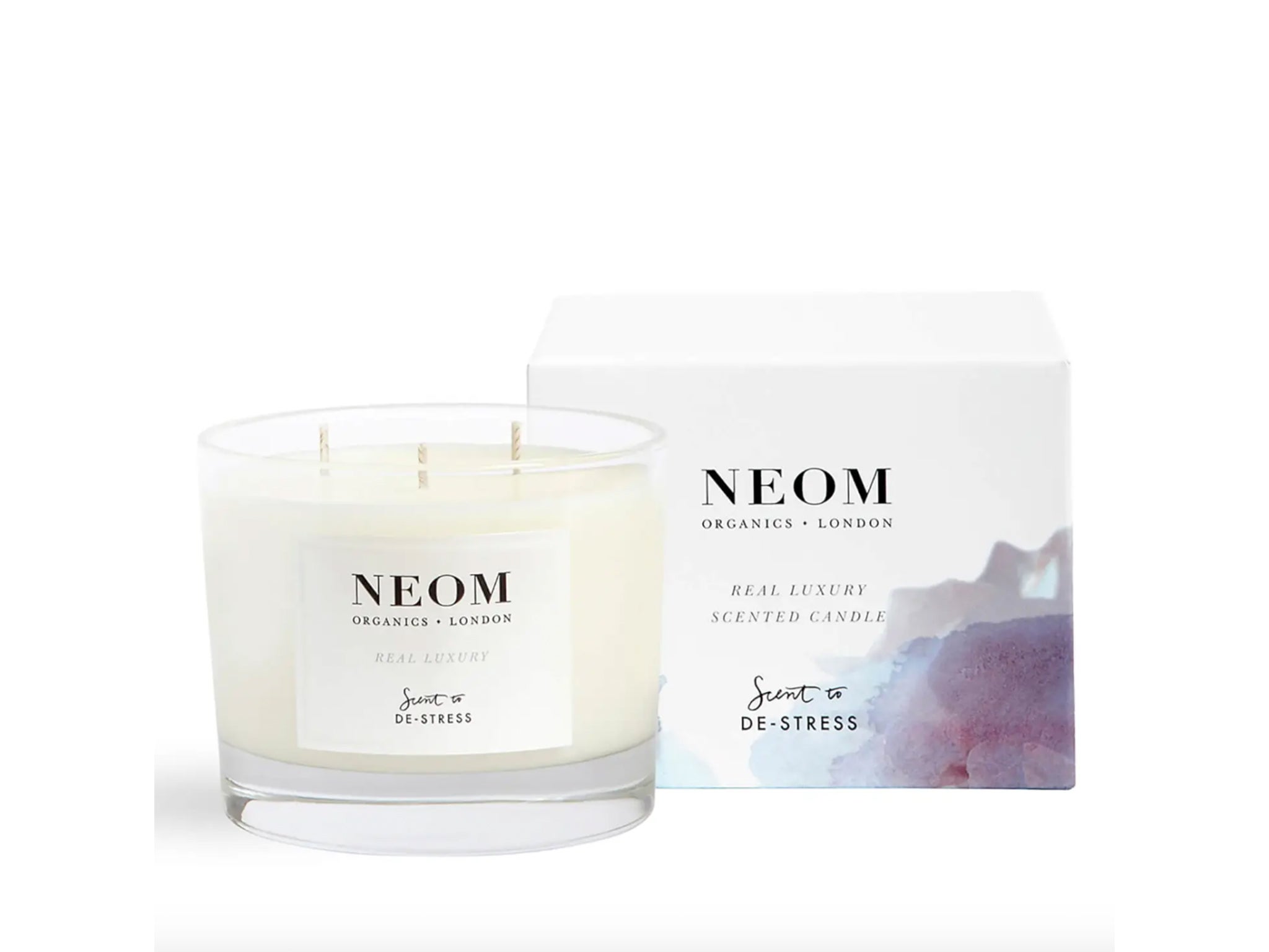 Neom real luxury scented candle: £46, Lookfantastic.com