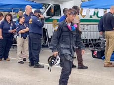 Miami building collapse: Video shows ‘defeated’ Surfside responder as hurricane now threatens rescue effort