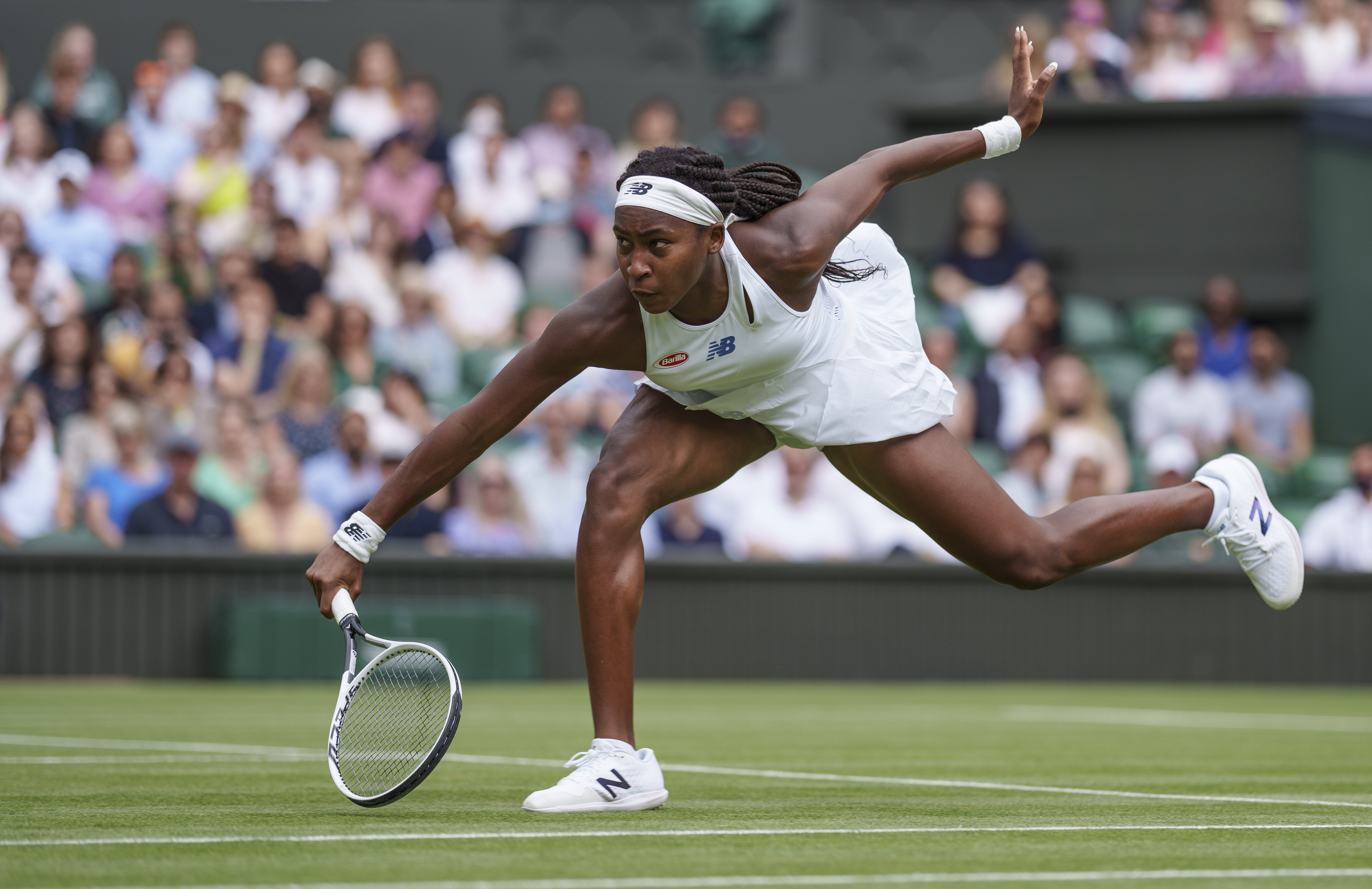 Coco Gauff in action