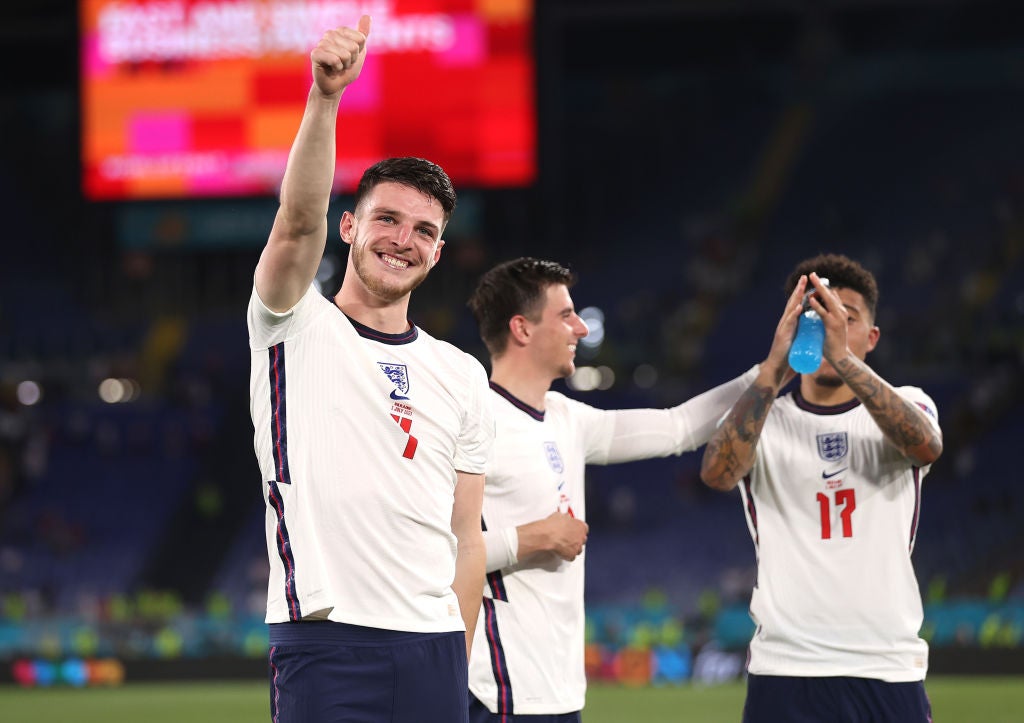 Declan Rice gives England a solid base in midfield