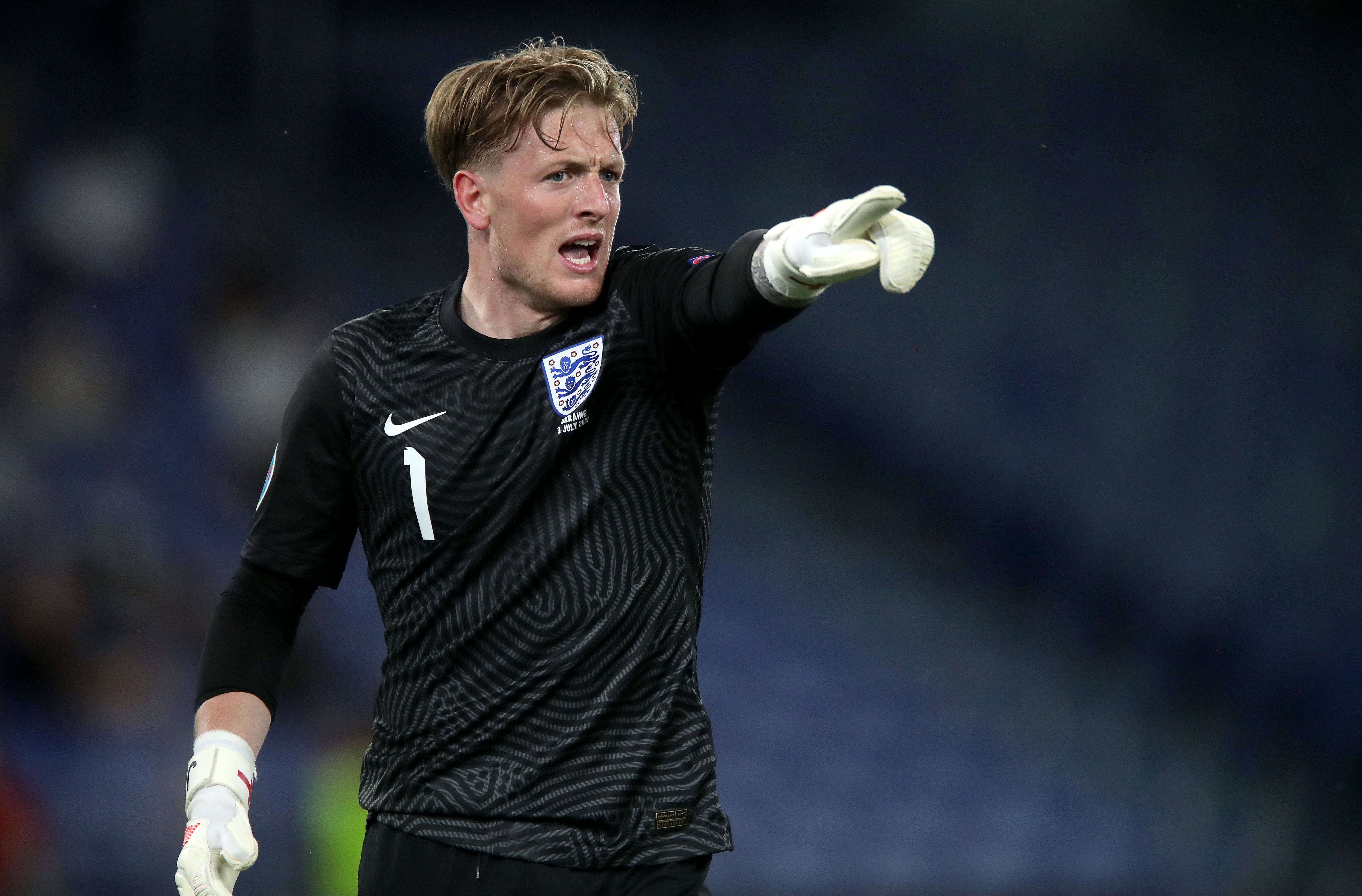 England goalkeeper Jordan Pickford remains unbeaten at Euro 2020