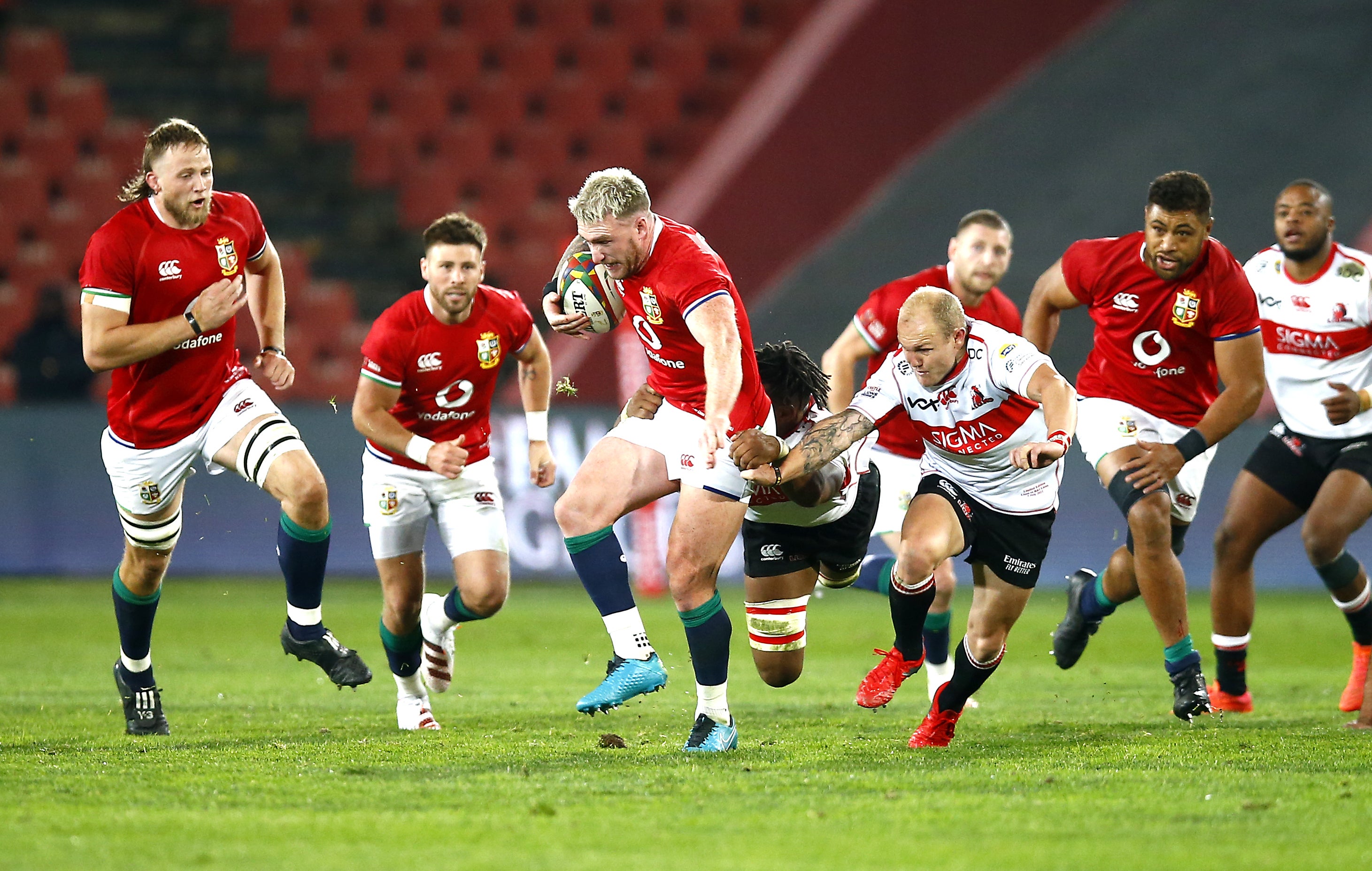 The Lions went on the rampage in their tour opener in Johannesburg