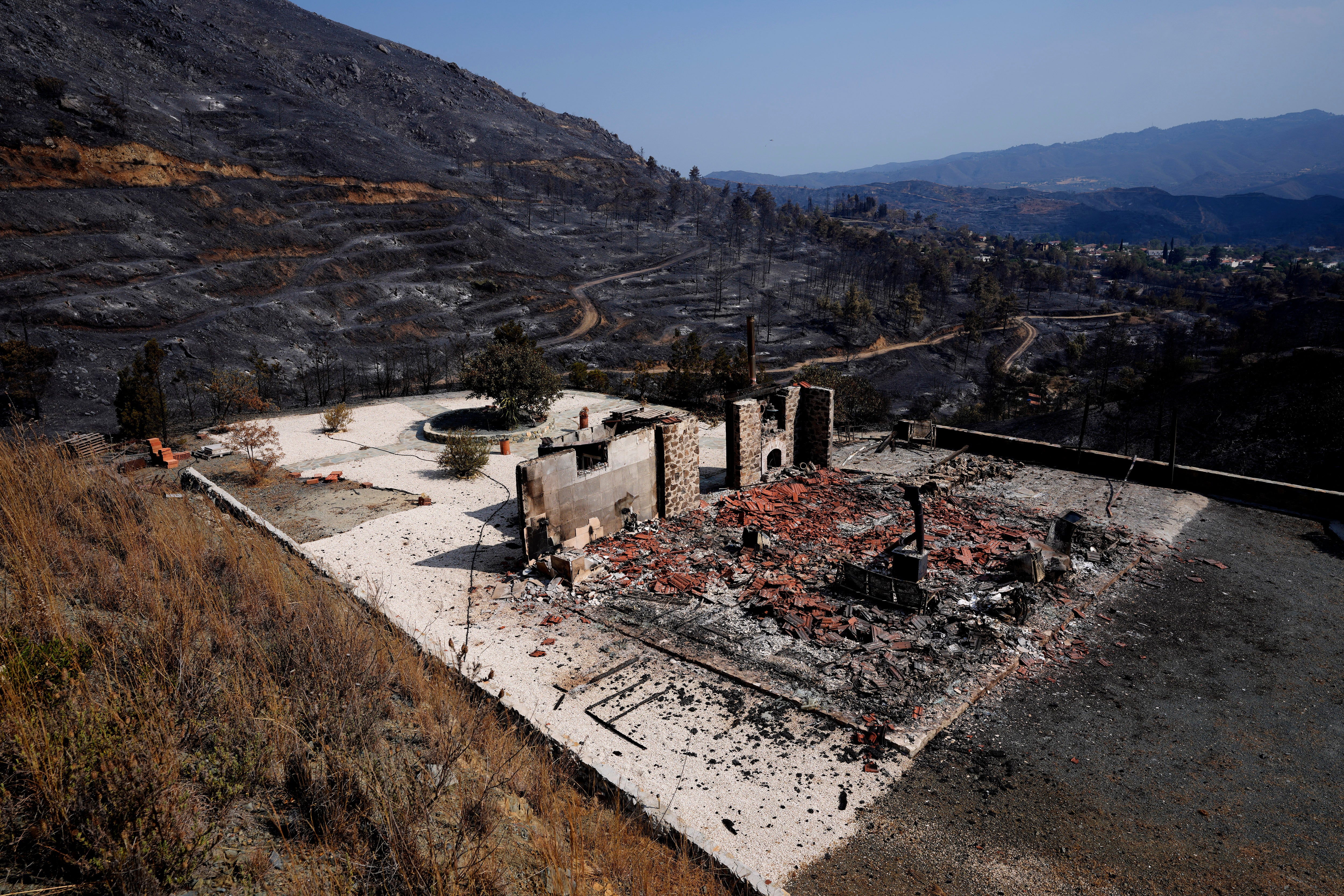 APTOPIX Cyprus Forest Fire