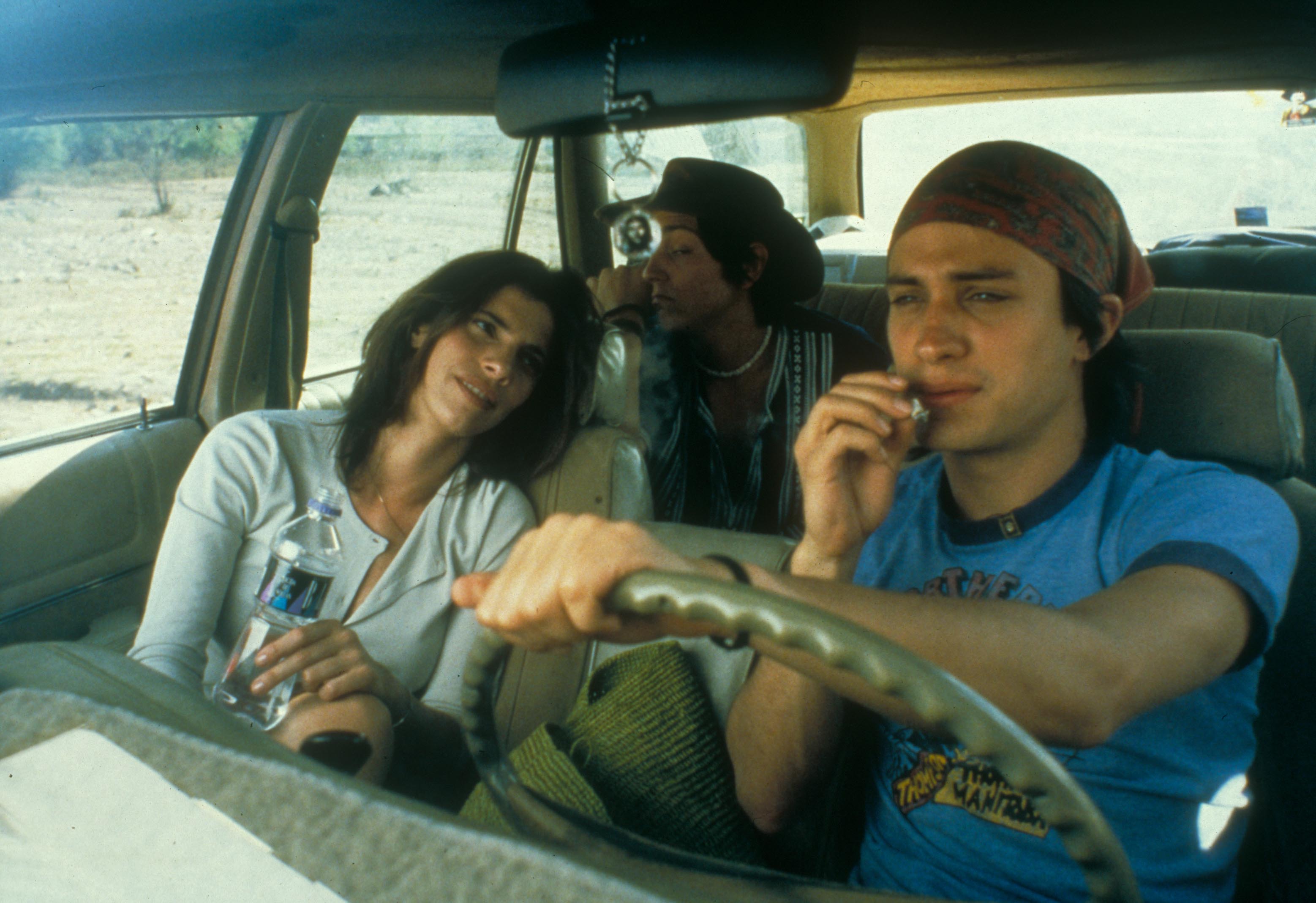 From L-R: Maribel Verdu, Diego Luna and Bernal in ‘Y tu mamá también'