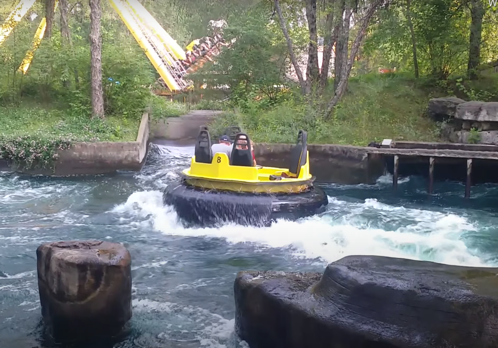 The Raging River ride at Adventureland