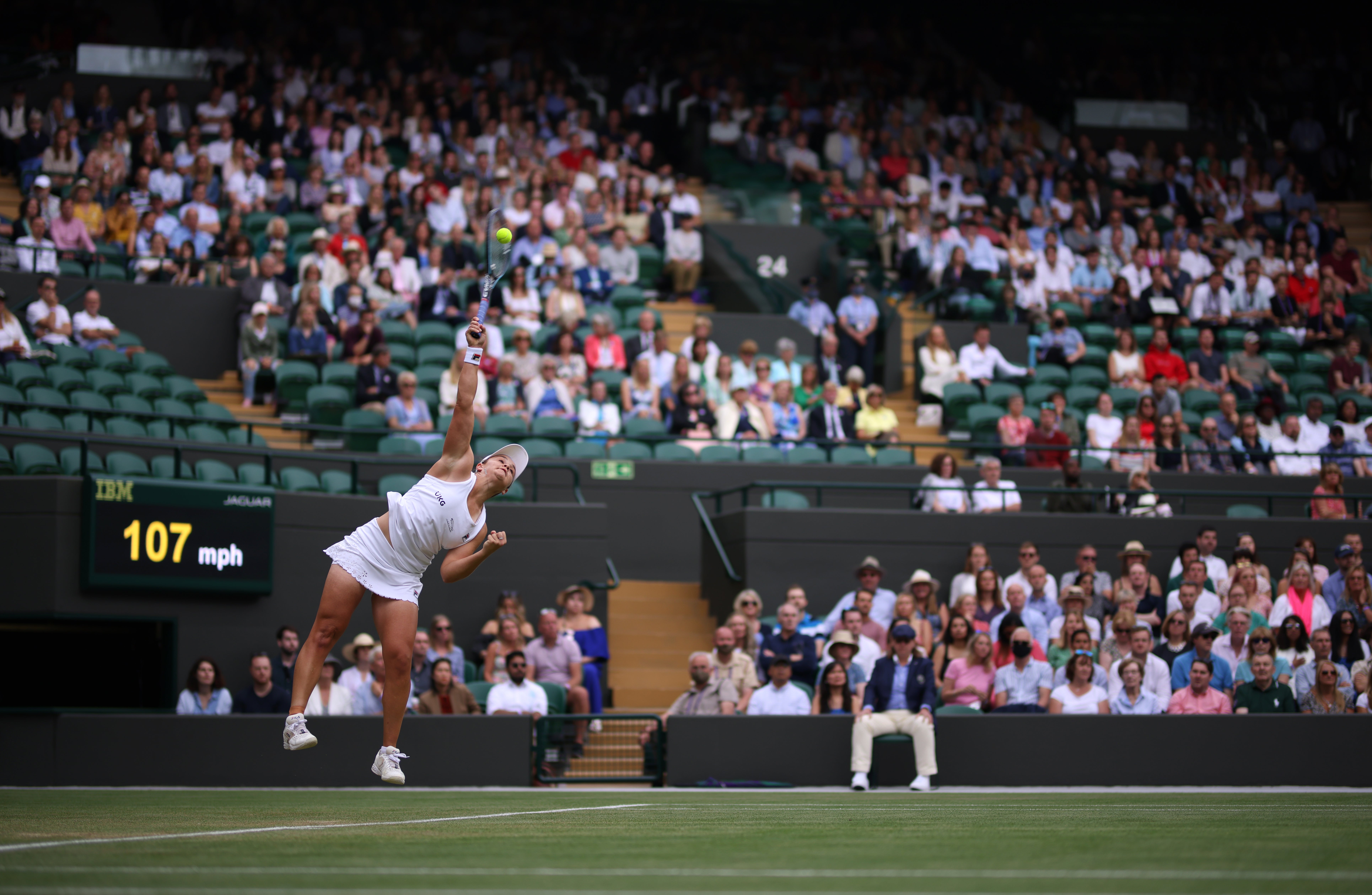 Ashleigh Barty in action