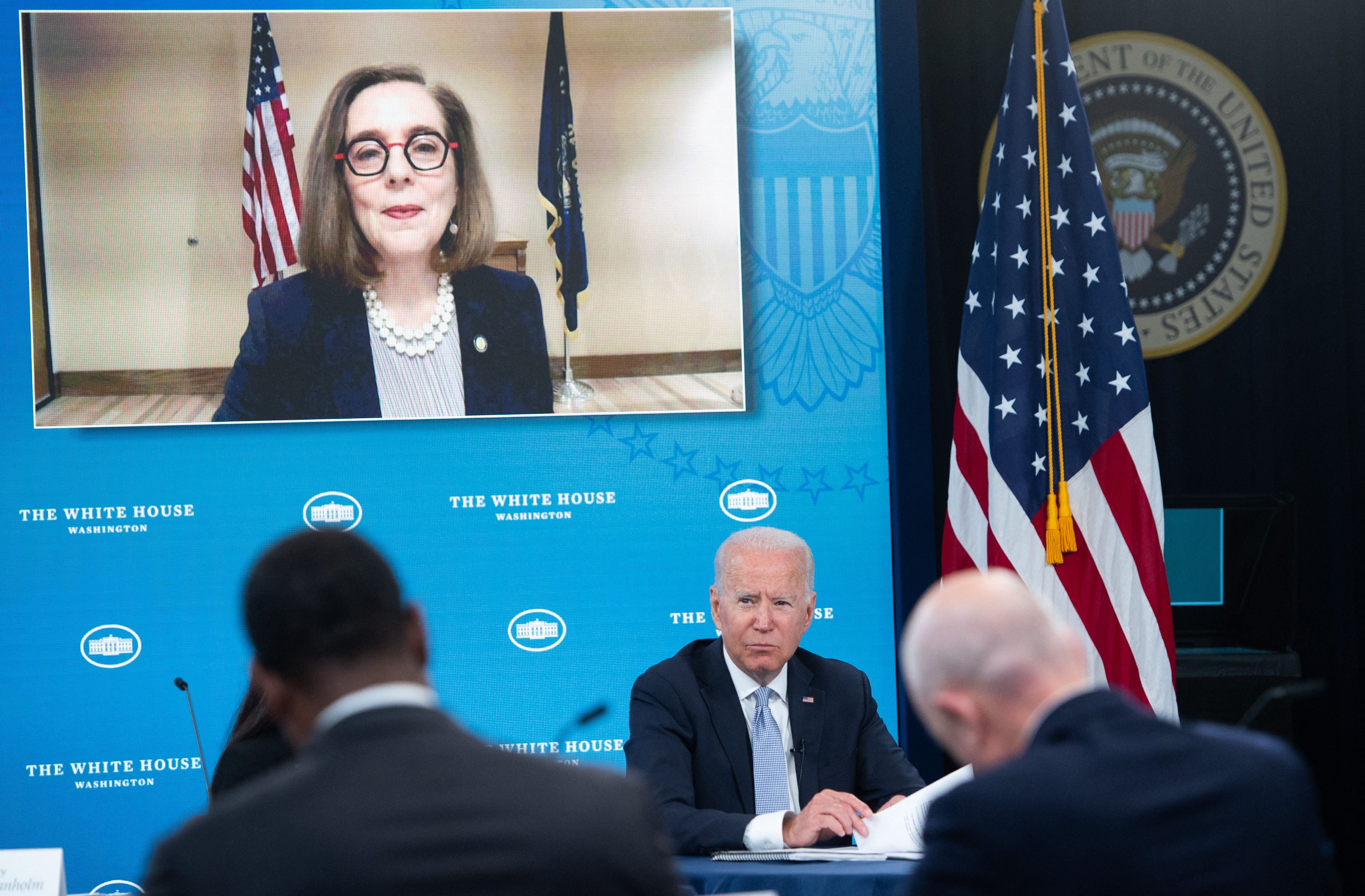 Kate Brown says Joe Biden asked what more government could do to help western states