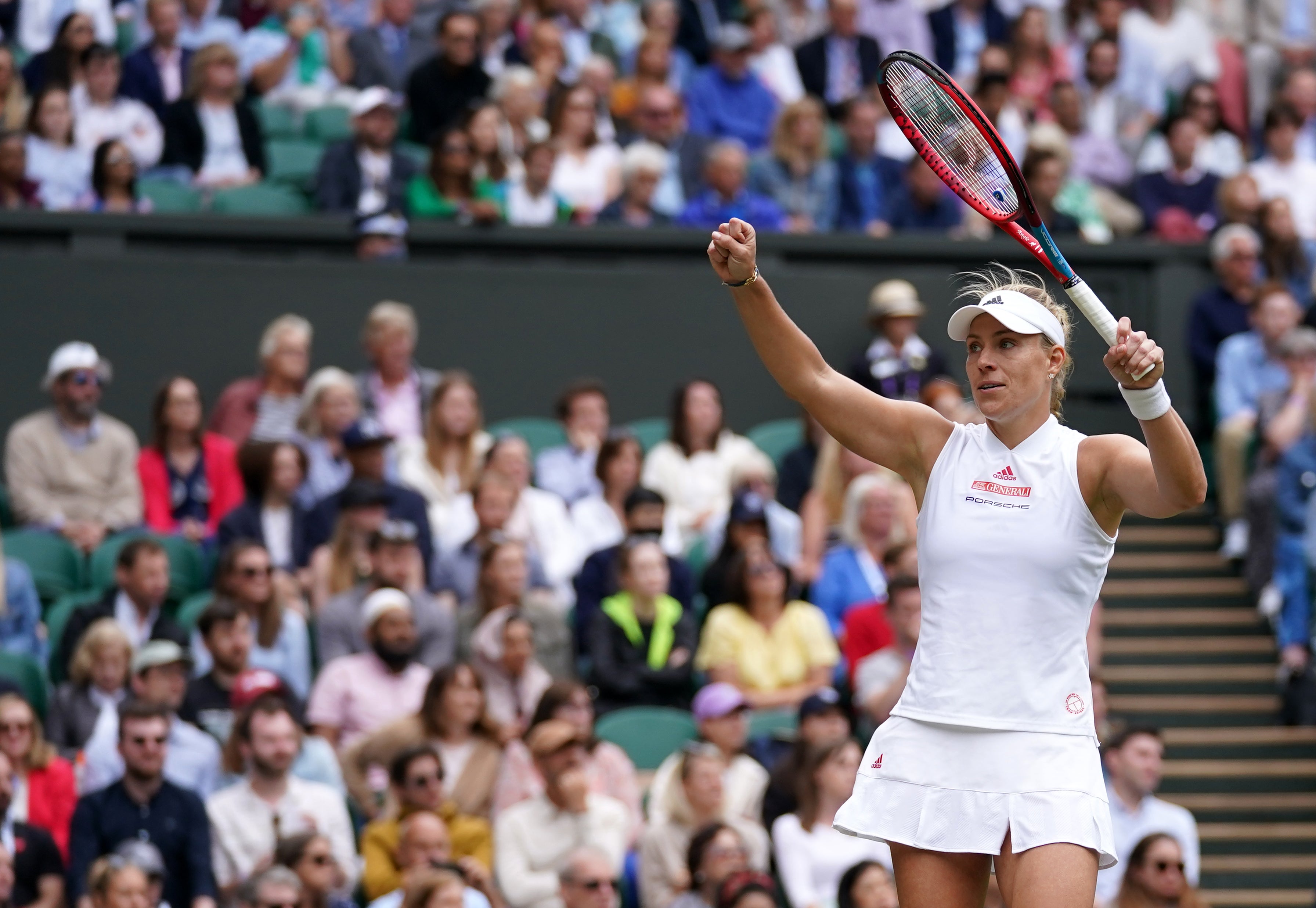 Angelique Kerber looked back to her best as she took out Coco Gauff on Centre Court