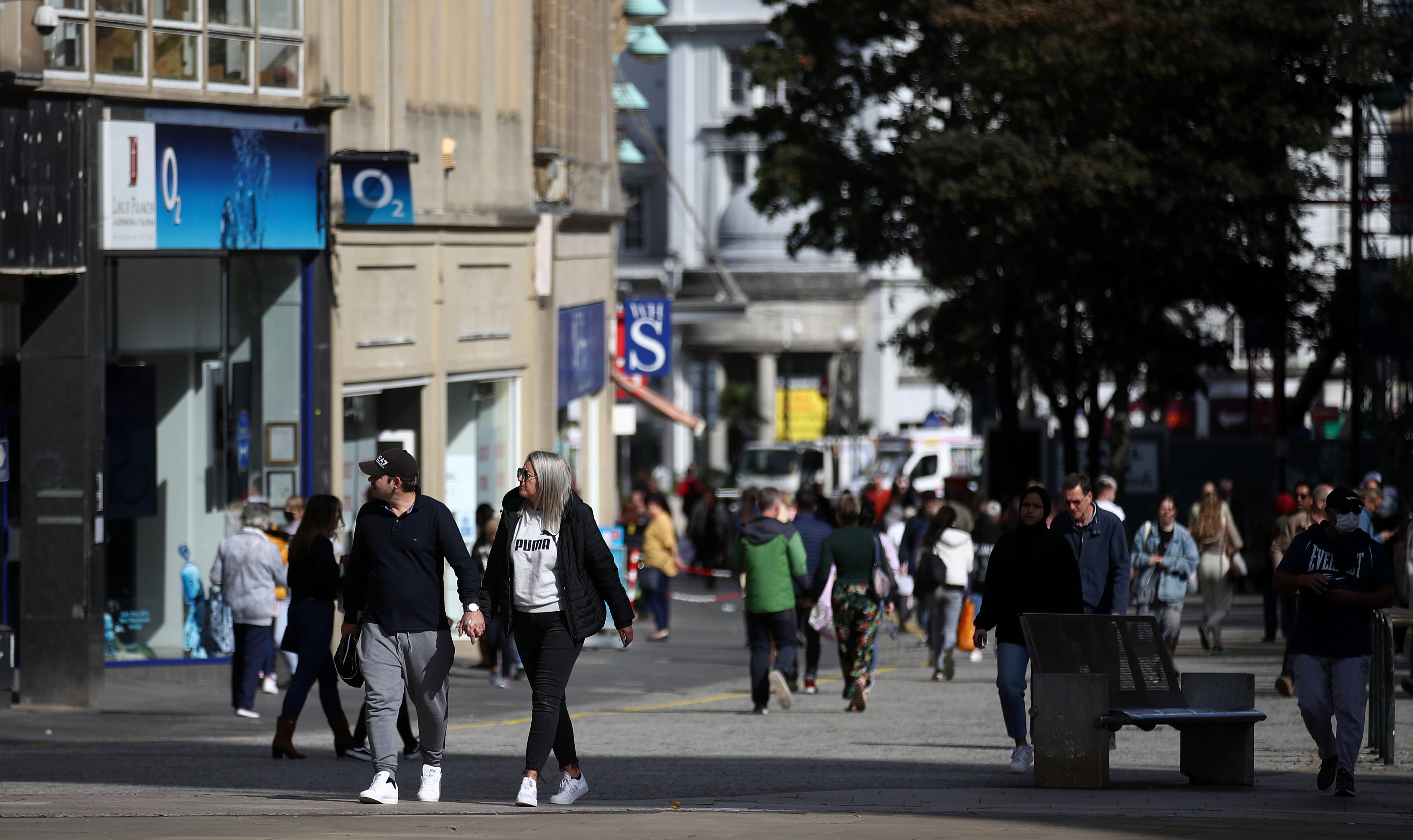 Shoppers in Sheffield