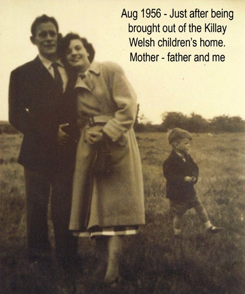 1956: Tovey on an outing with his parents in Bristol