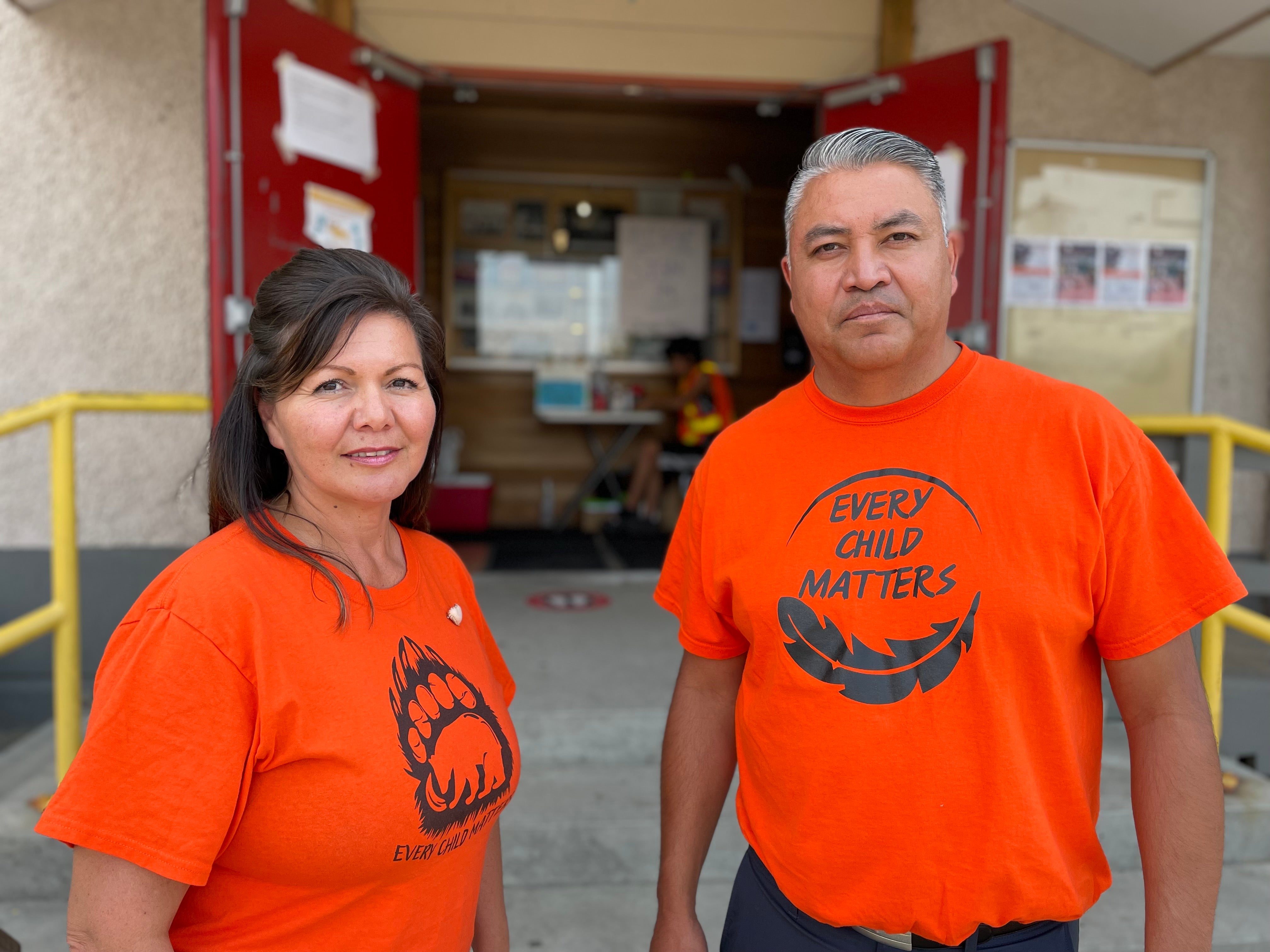 Tk’emlups chief Rosanne Casimir with Terry Teegee, regional chief of the British Columbia Assembly of First Nations