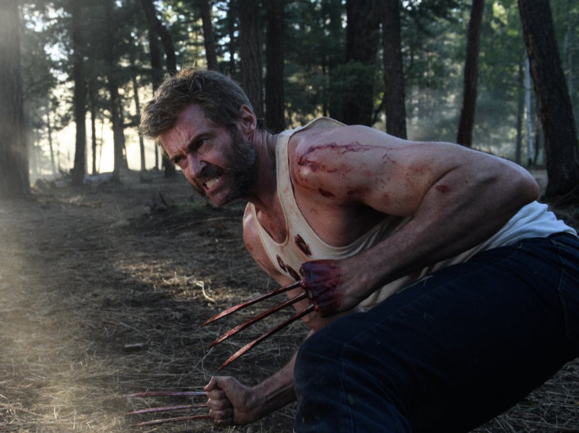 Hugh Jackman as Wolverine in ‘Logan'