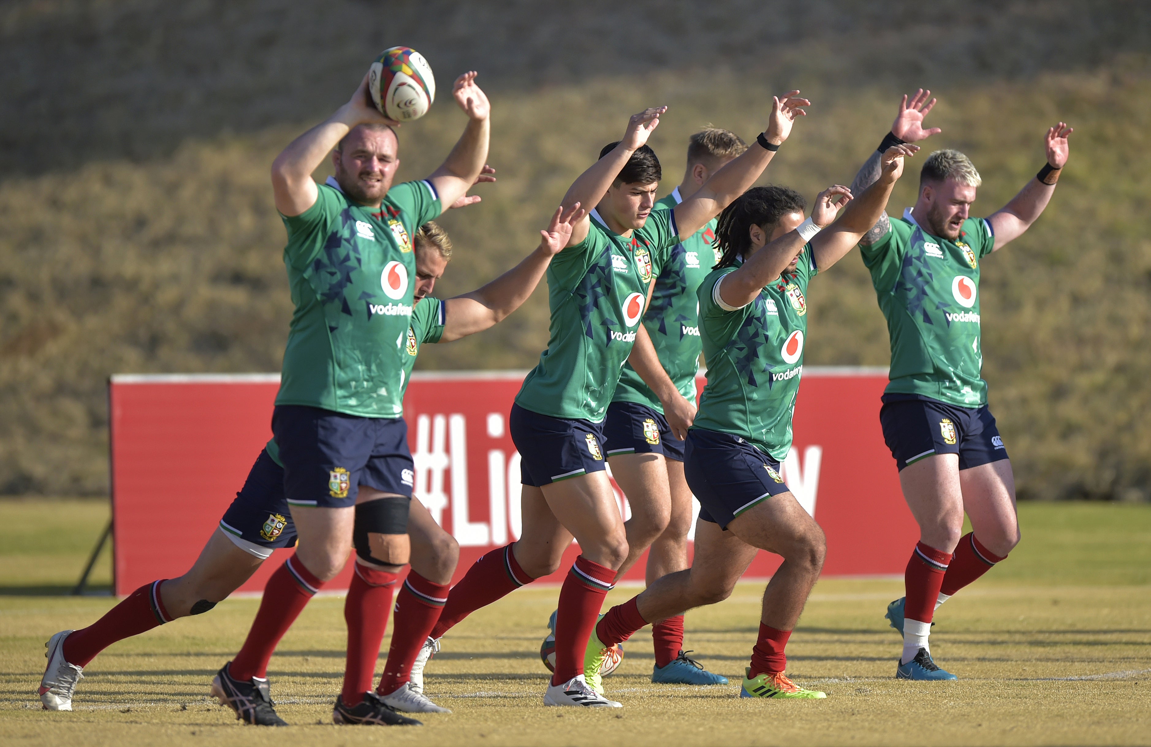 The British and Irish Lions in training