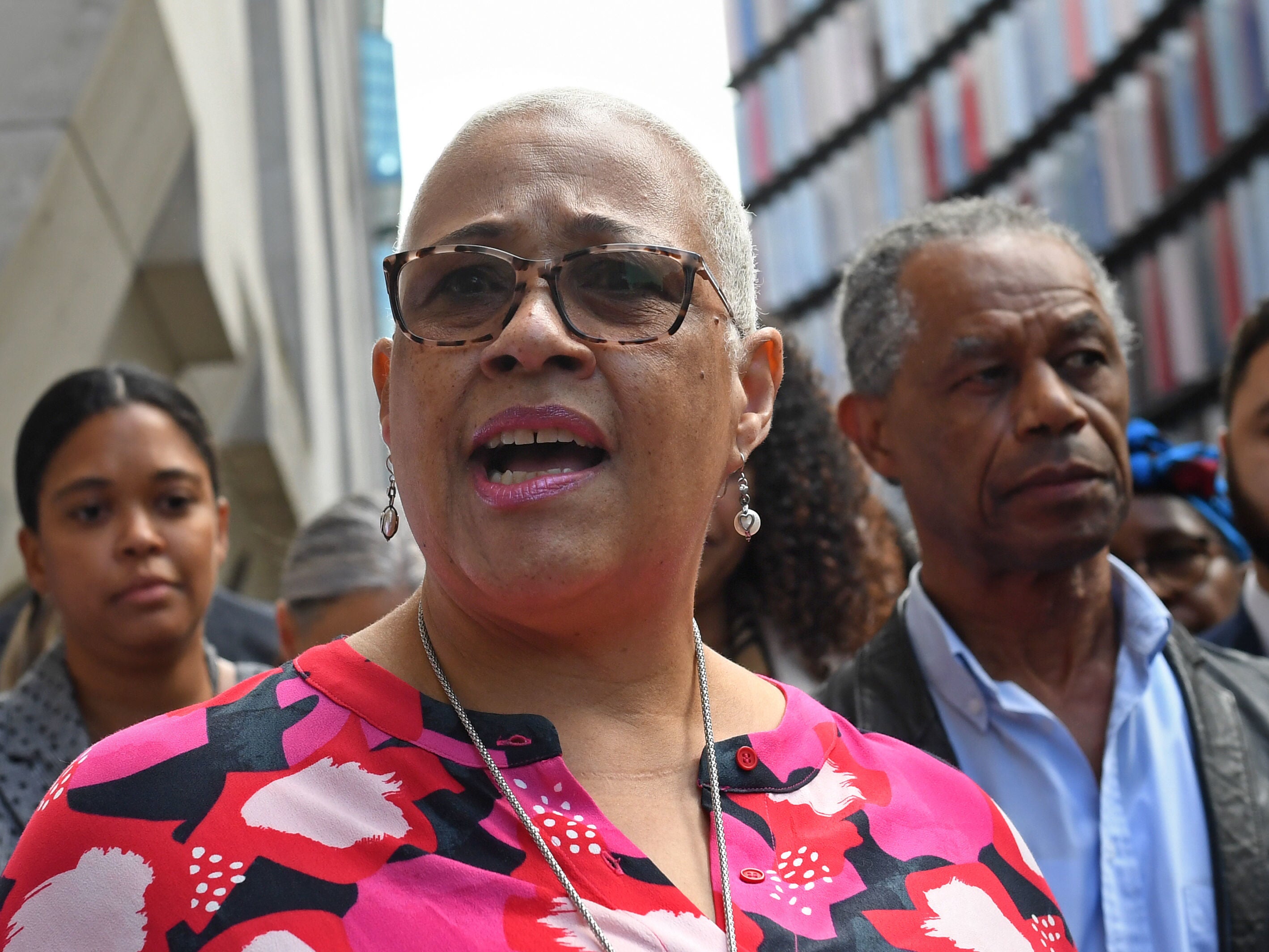 Ms Smallman speaks outside the Old Bailey after the verdict