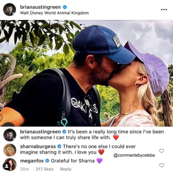 Megan Fox shocks fans with comment on ex-husband Brian Austin Green’s Instagram