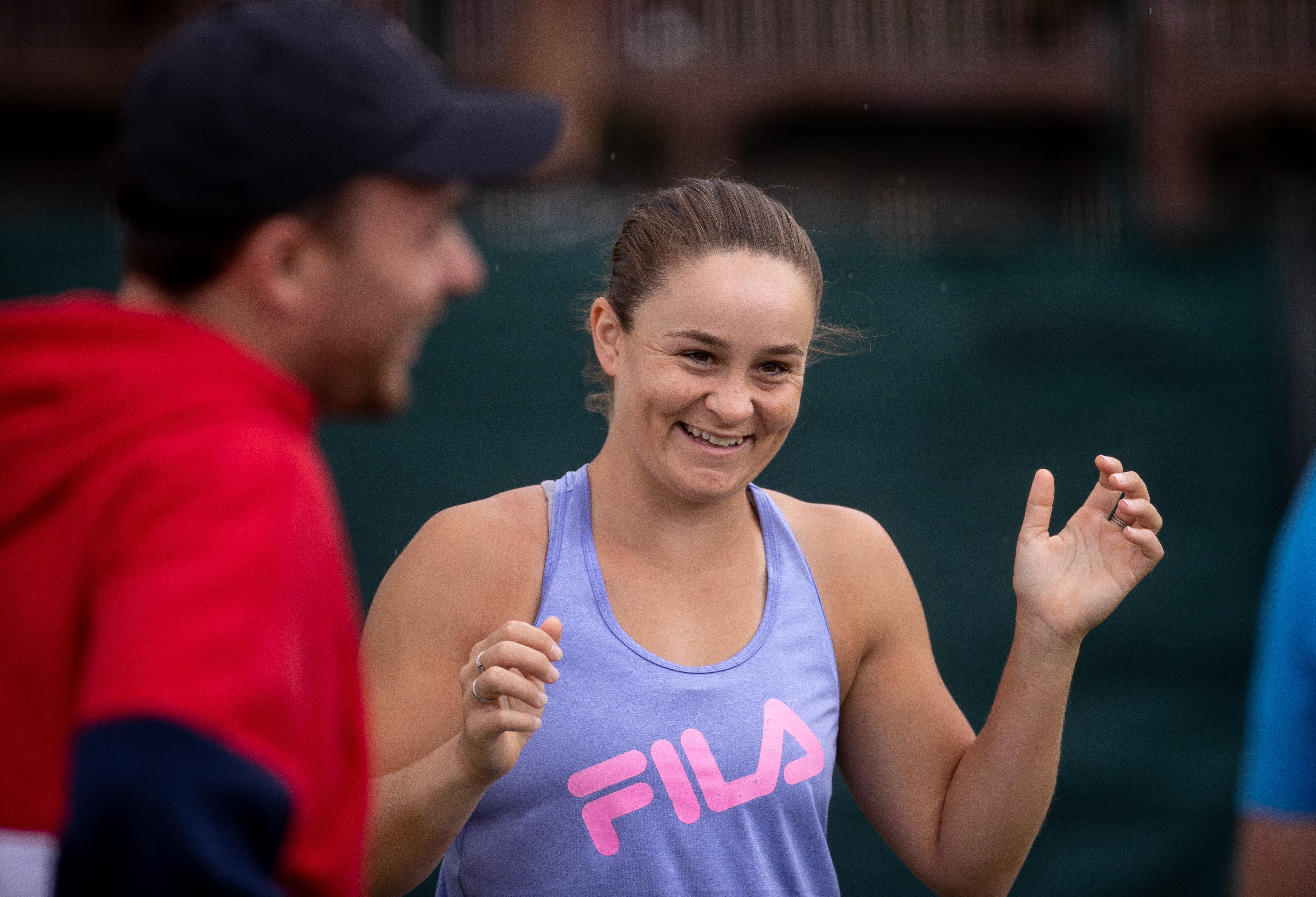 Ashleigh Barty in training