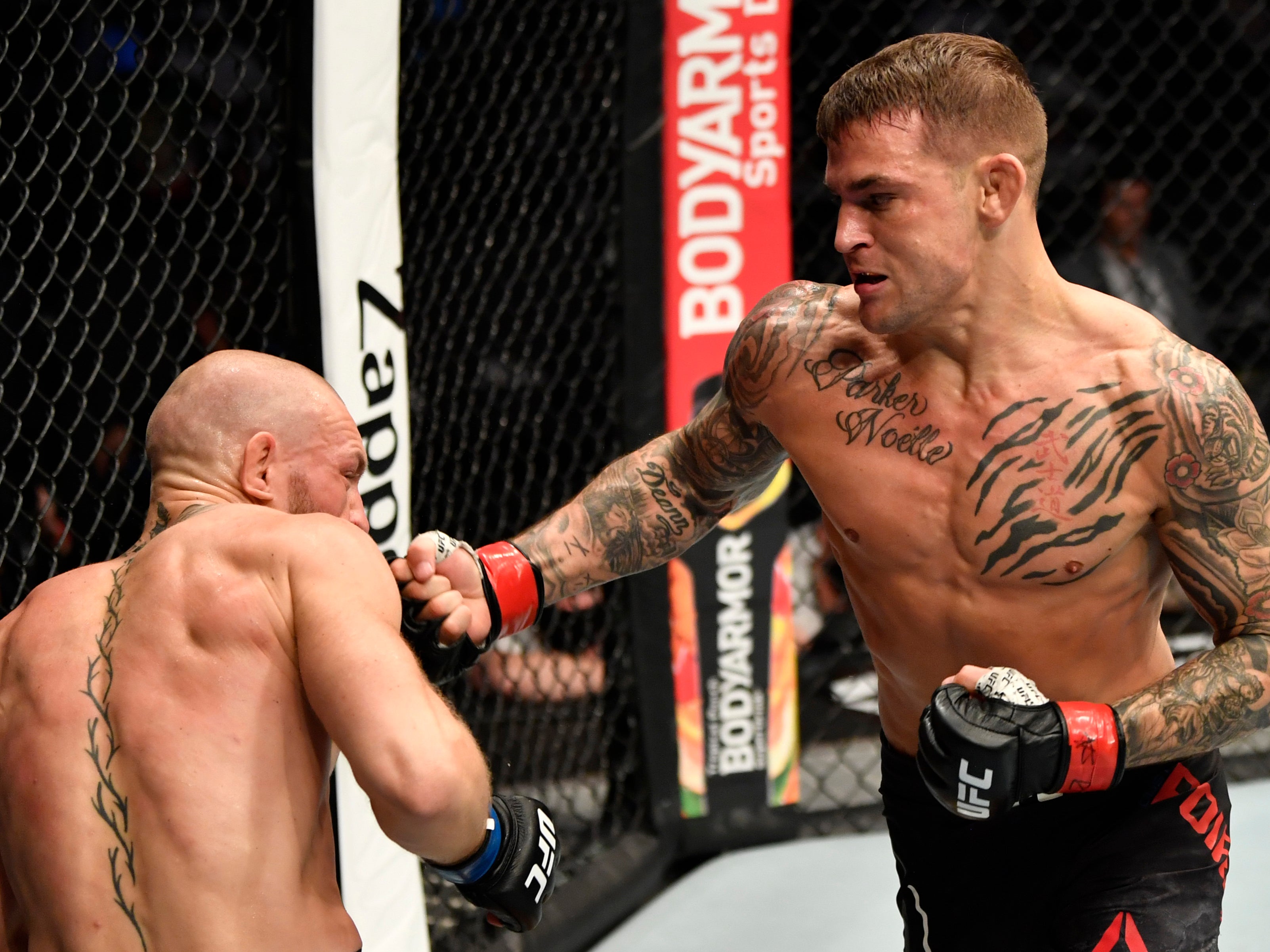 Dustin Poirier knocked out Conor McGregor in January 2021