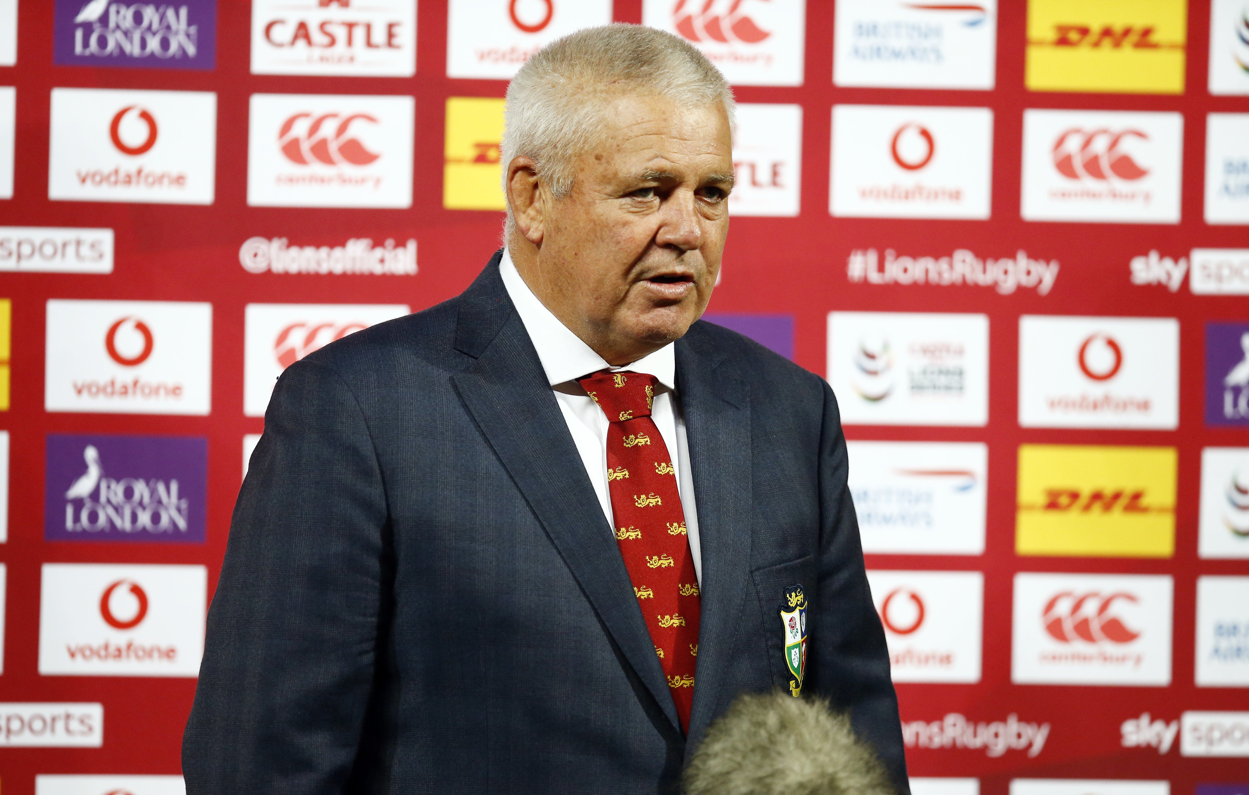 Lions coach Warren Gatland