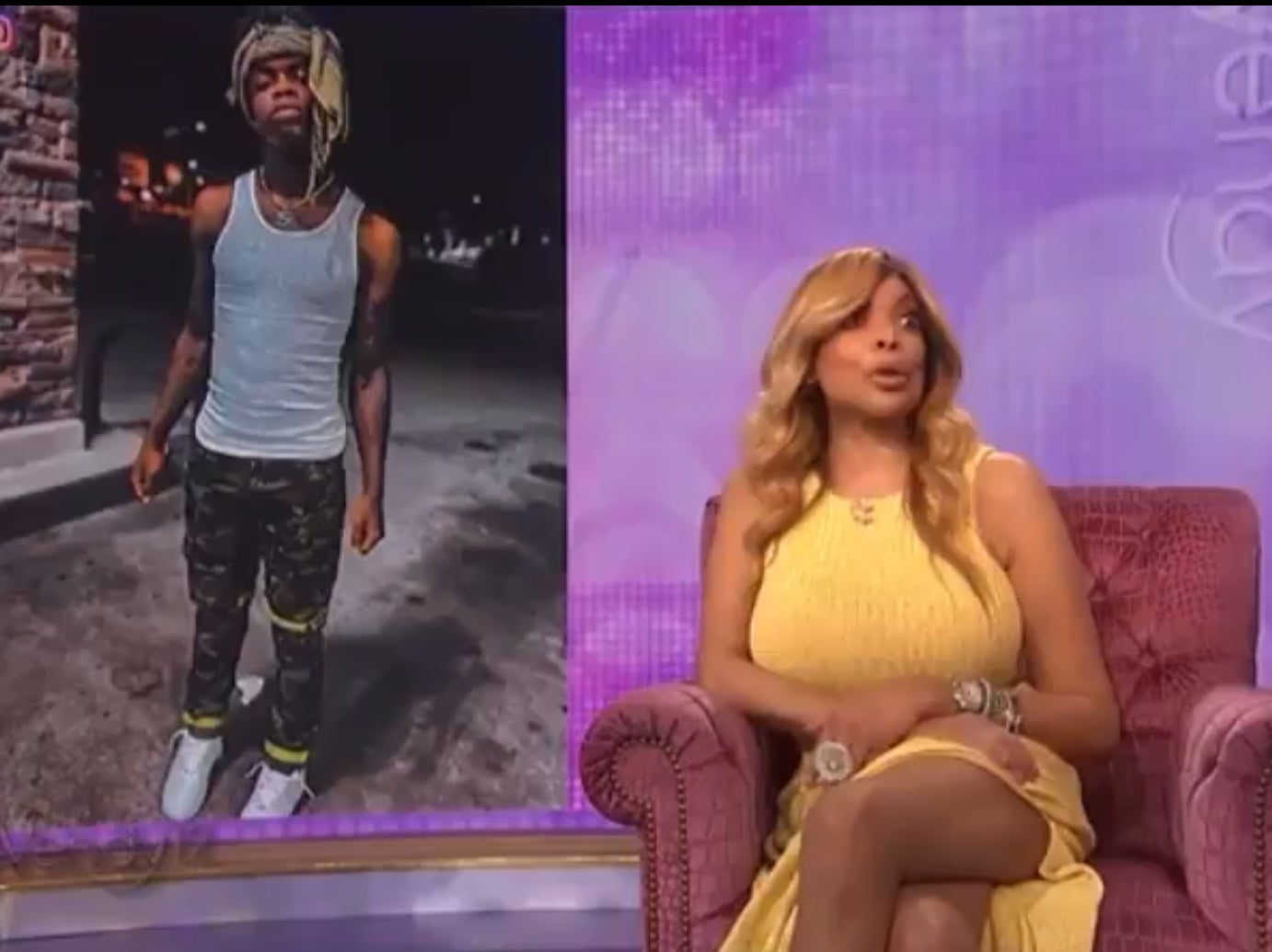 Wendy Williams during the controversial clip on ‘The Wendy Williams Show'