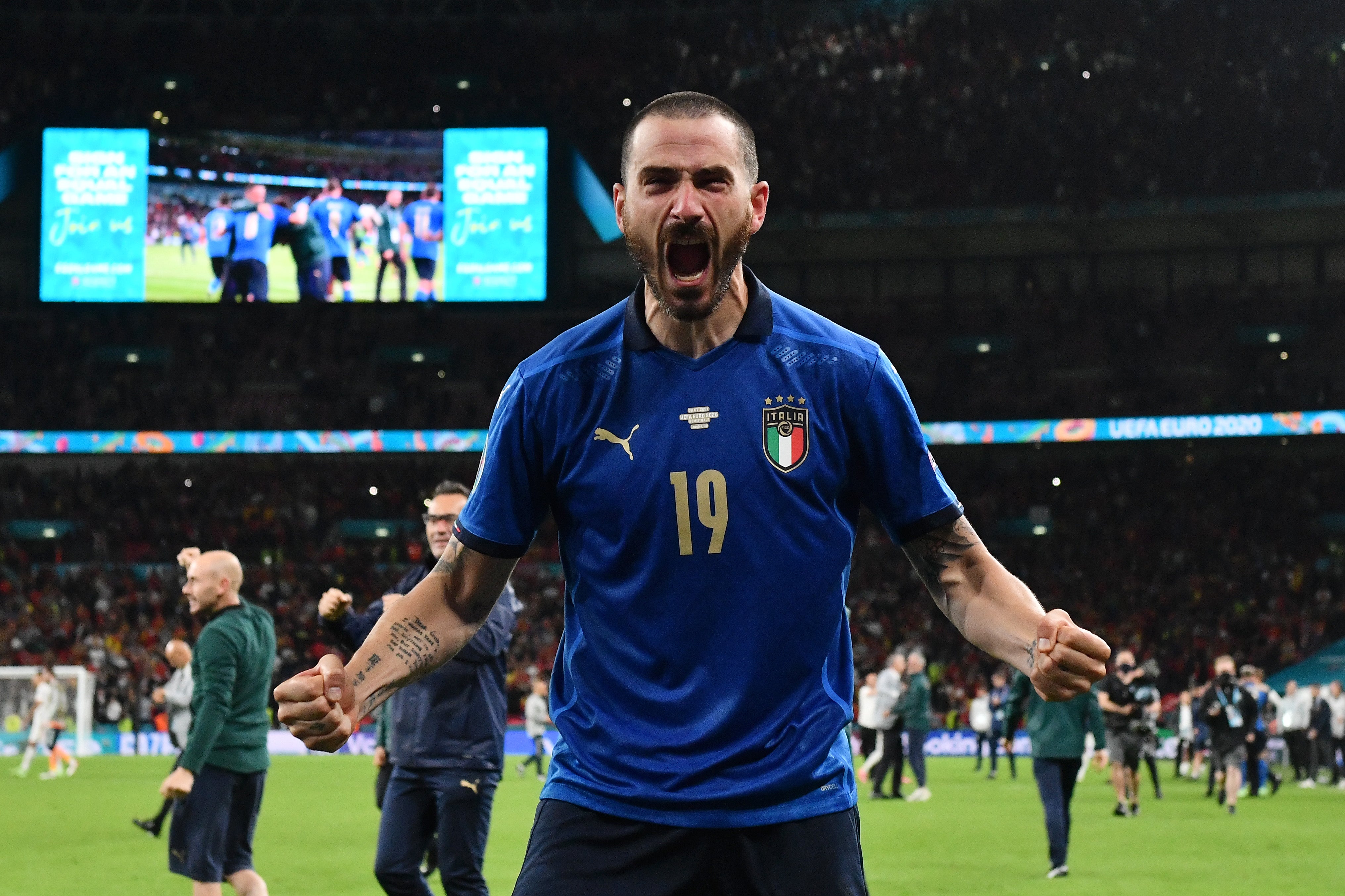 Bonucci (pictured) and Chiellini take immense pride in their defensive work