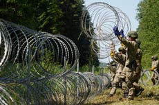 Lithuania builds border wall as Belarus autocrat Lukashenko accused of trying to stoke EU migrant crisis