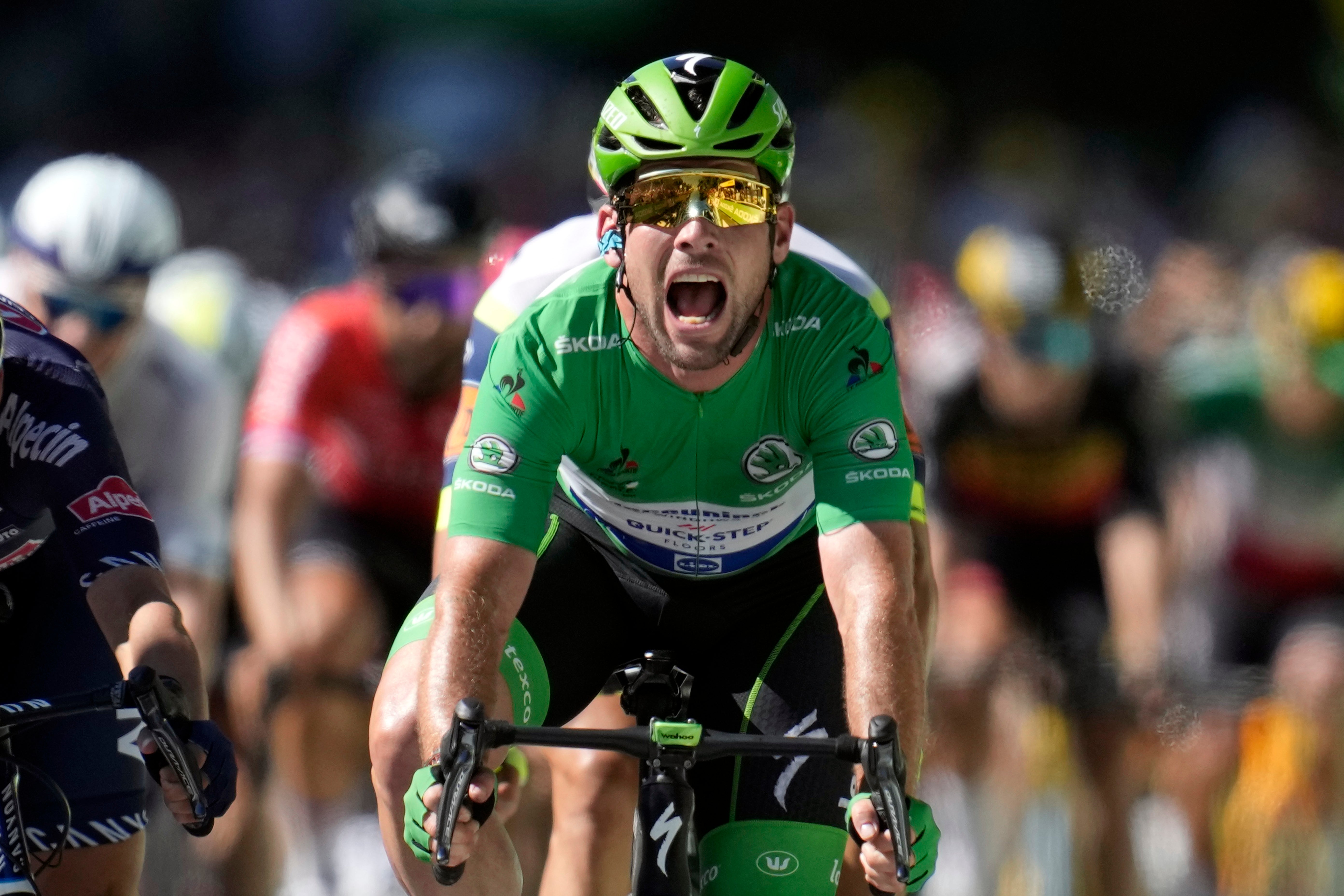 Mark Cavendish in action at the Tour de France