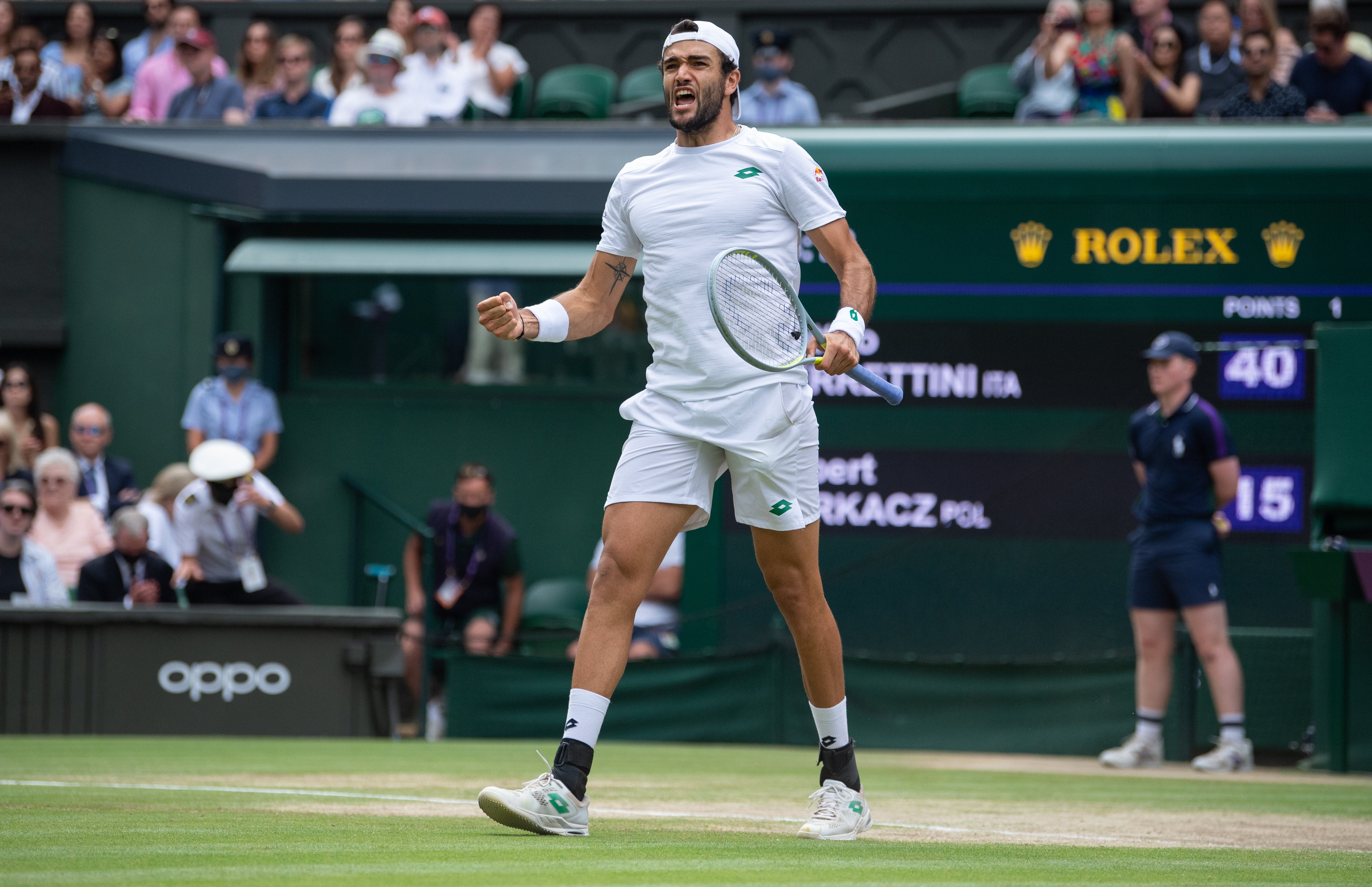 Matteo Berrettini in action