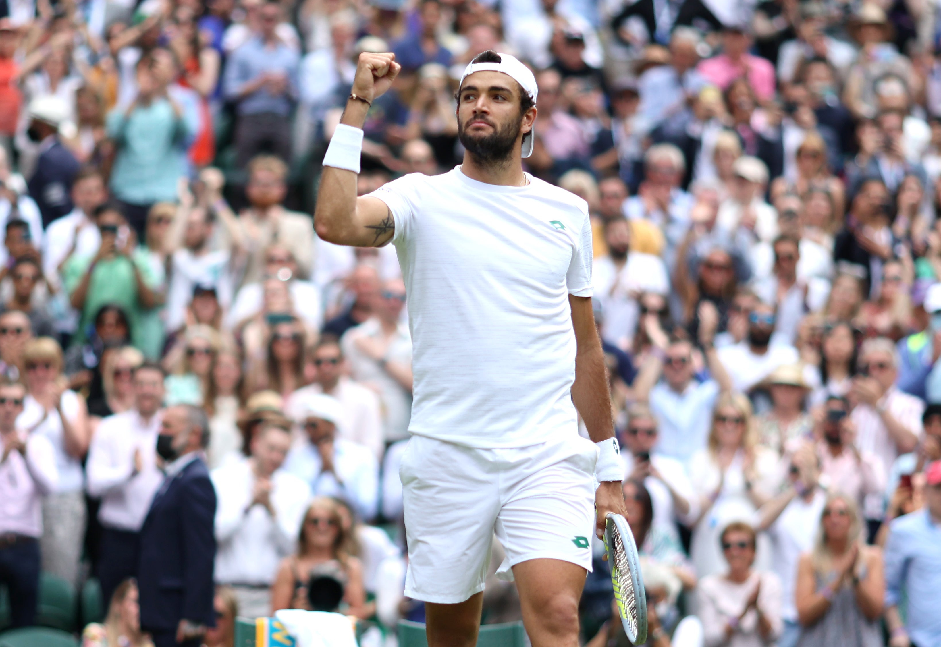 Matteo Berrettini celebrates