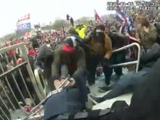 Shocking new video shows police officer being dragged into mob during pro-Trump Capitol riot