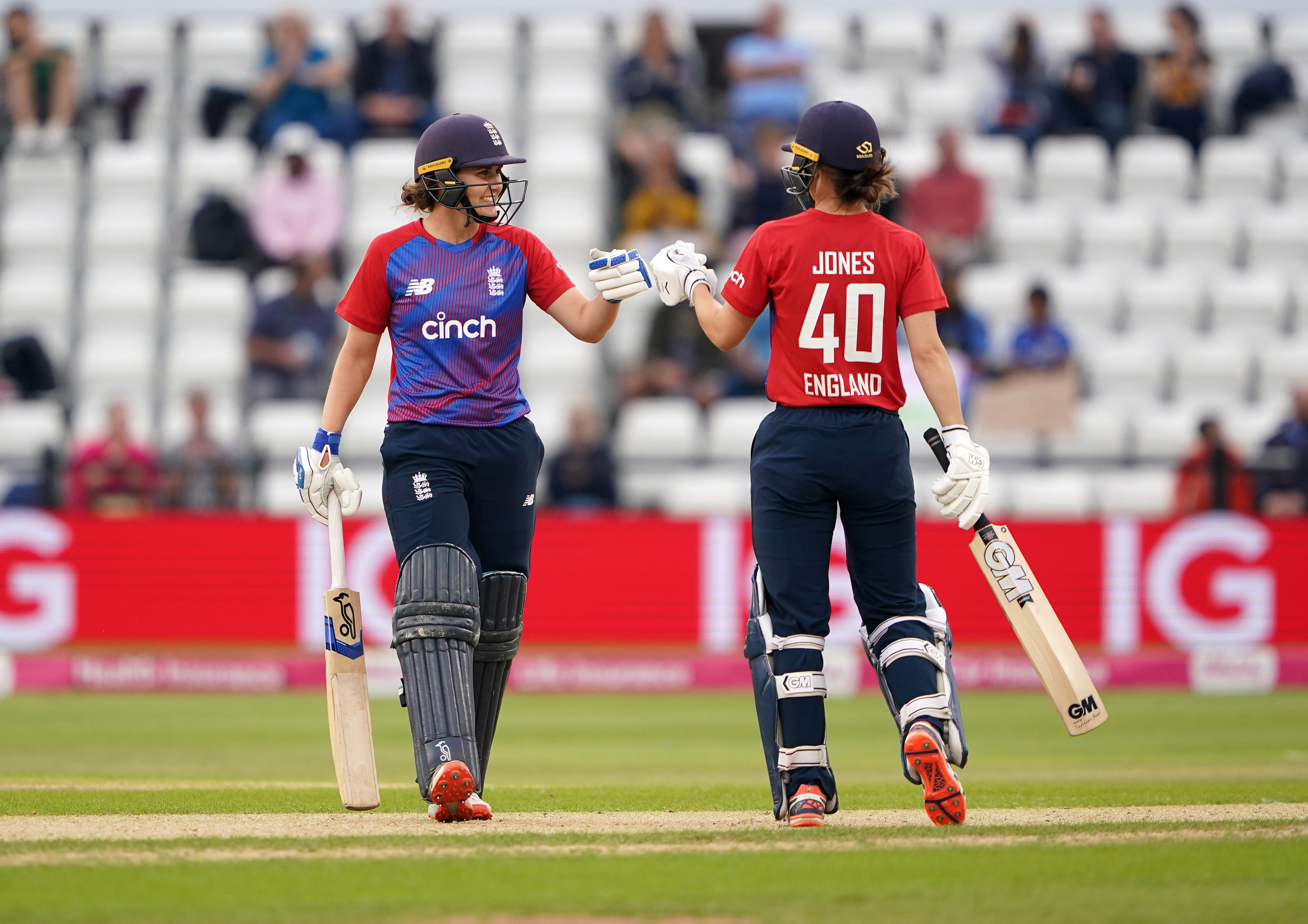 Nat Sciver and Amy Jones starred for England in their win over India