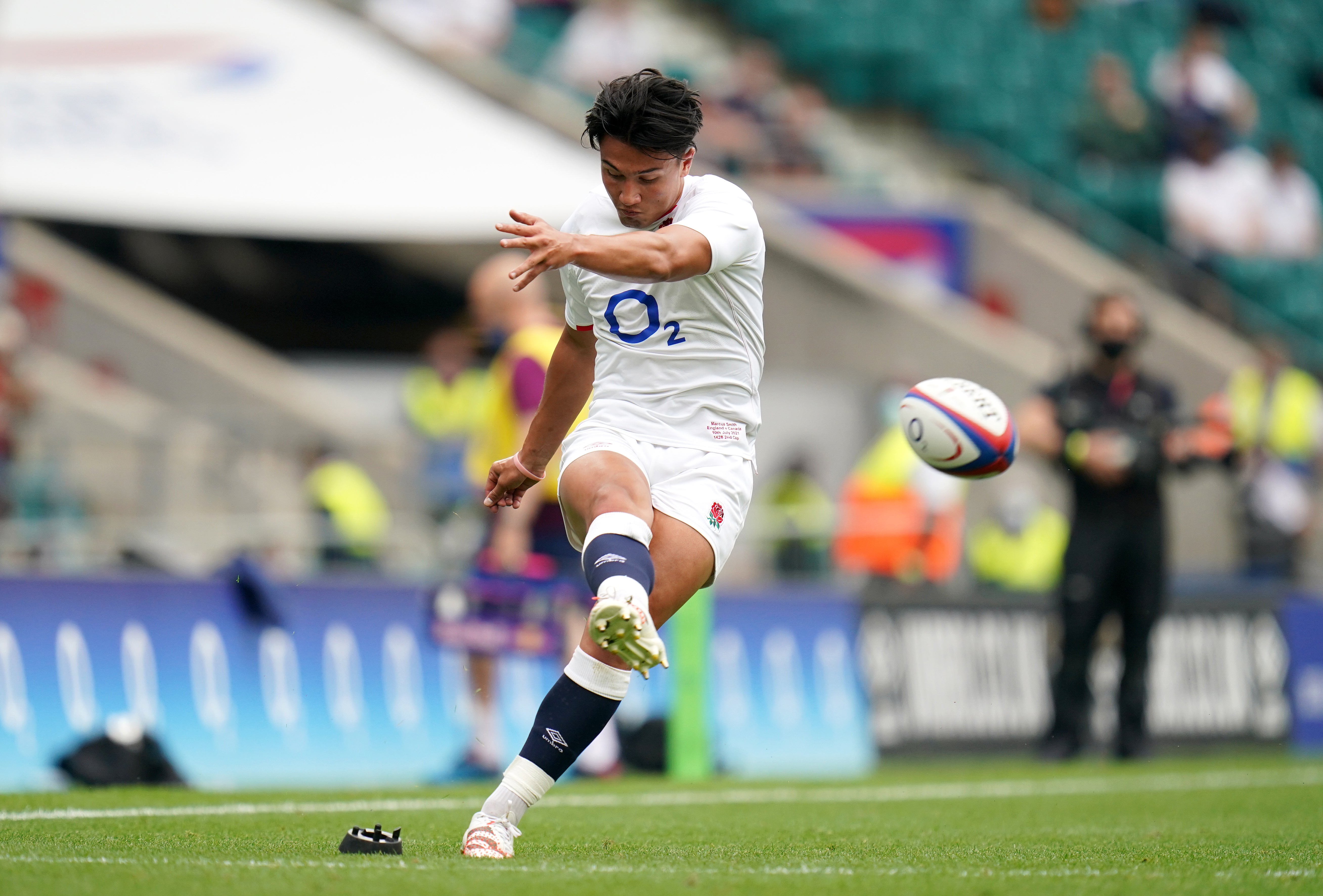 Marcus Smith found out he had been called up by the British and Irish Lions following England's win over Canada